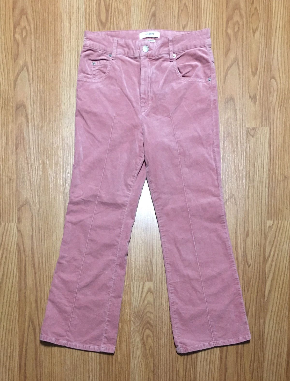 Isabel Marant Isabel Marant Etoile Pink Anyree Velvet Trousers EU 36 Size 26" / US 2 / IT 38 - 5 Thumbnail