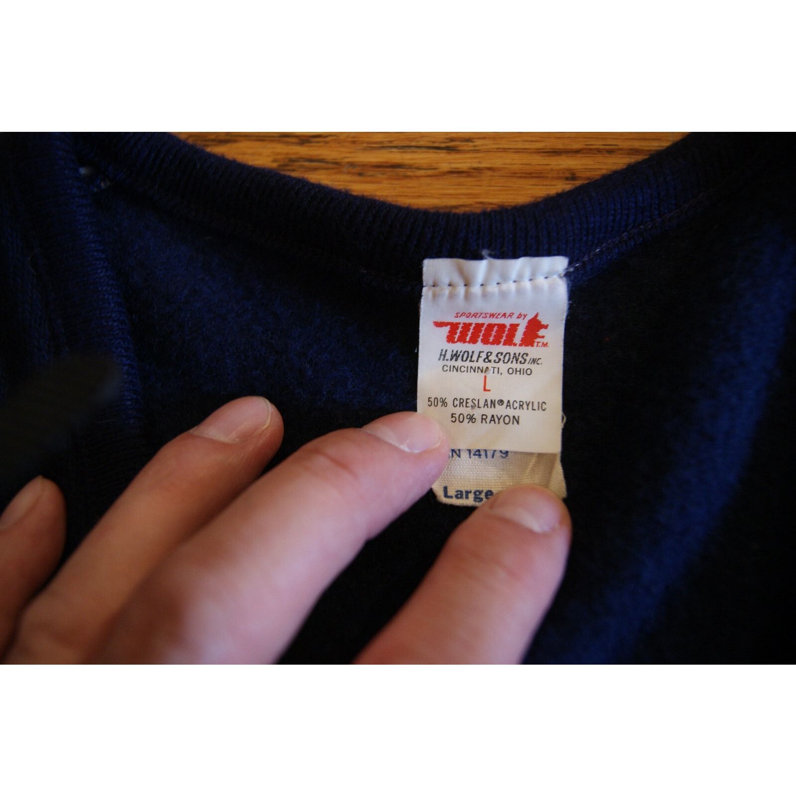 Other VTG Kishwaukee College Kougars Pullover Sweater Wolf & Son L Size US L / EU 52-54 / 3 - 3 Thumbnail