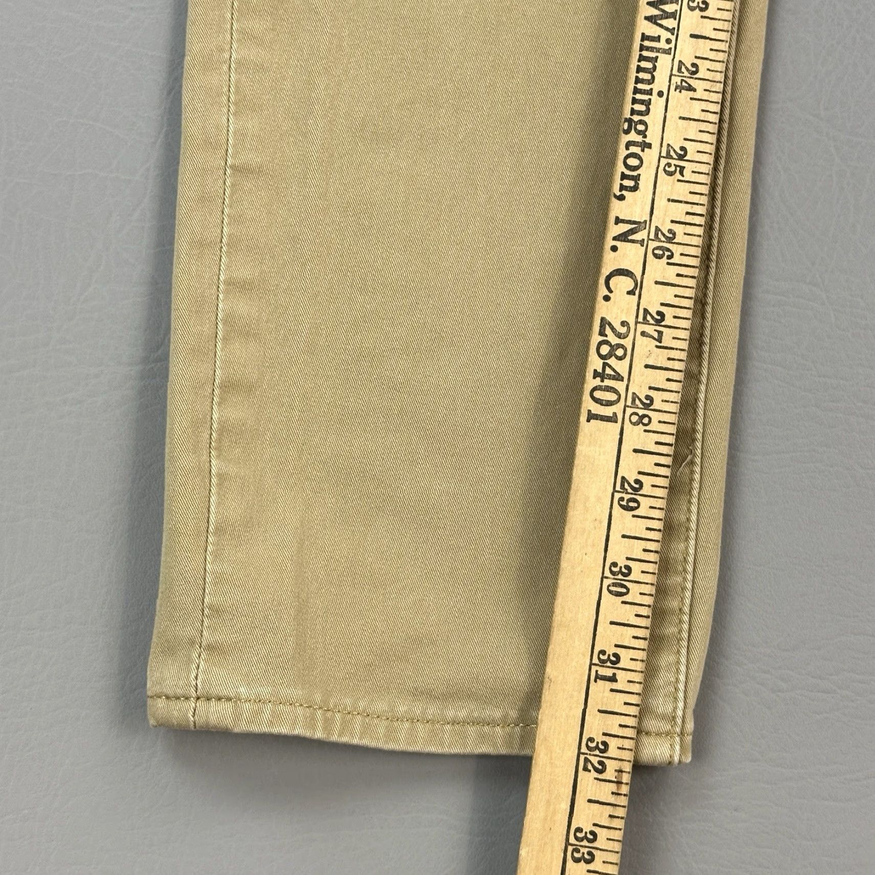 Levi's Levis 511 Premium Pants Mens 30x32 Tan Slim Fit Stretch White Tab Casual Size US 30 / EU 46 - 3 Thumbnail