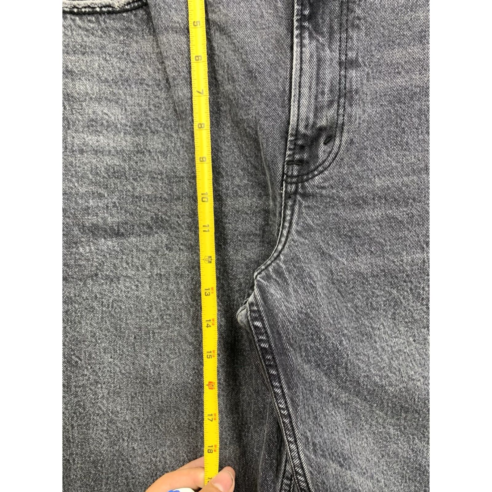 Abercrombie & Fitch Abercrombie & Fitch Jeans 12 Black Denim 90’s Ultra High Rise Straight 5-Pocket Bohemian Love Womens Size 34" / US 12 / IT 48 - 7 Thumbnail