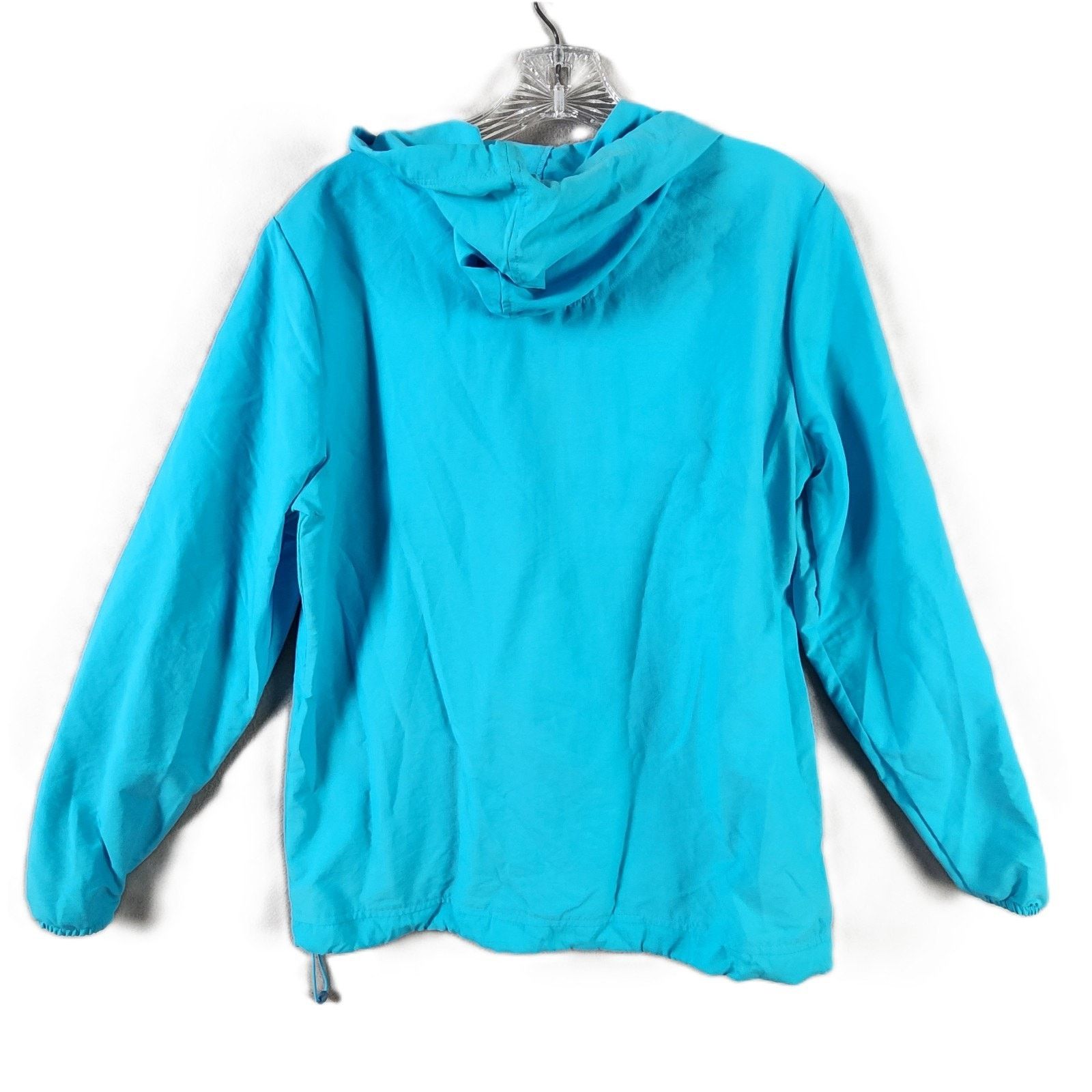 L.L. Bean L.L. Bean Pullover Windbreaker Misses' Medium 1/2 Zip Hooded Size M / US 6-8 / IT 42-44 - 2 Thumbnail