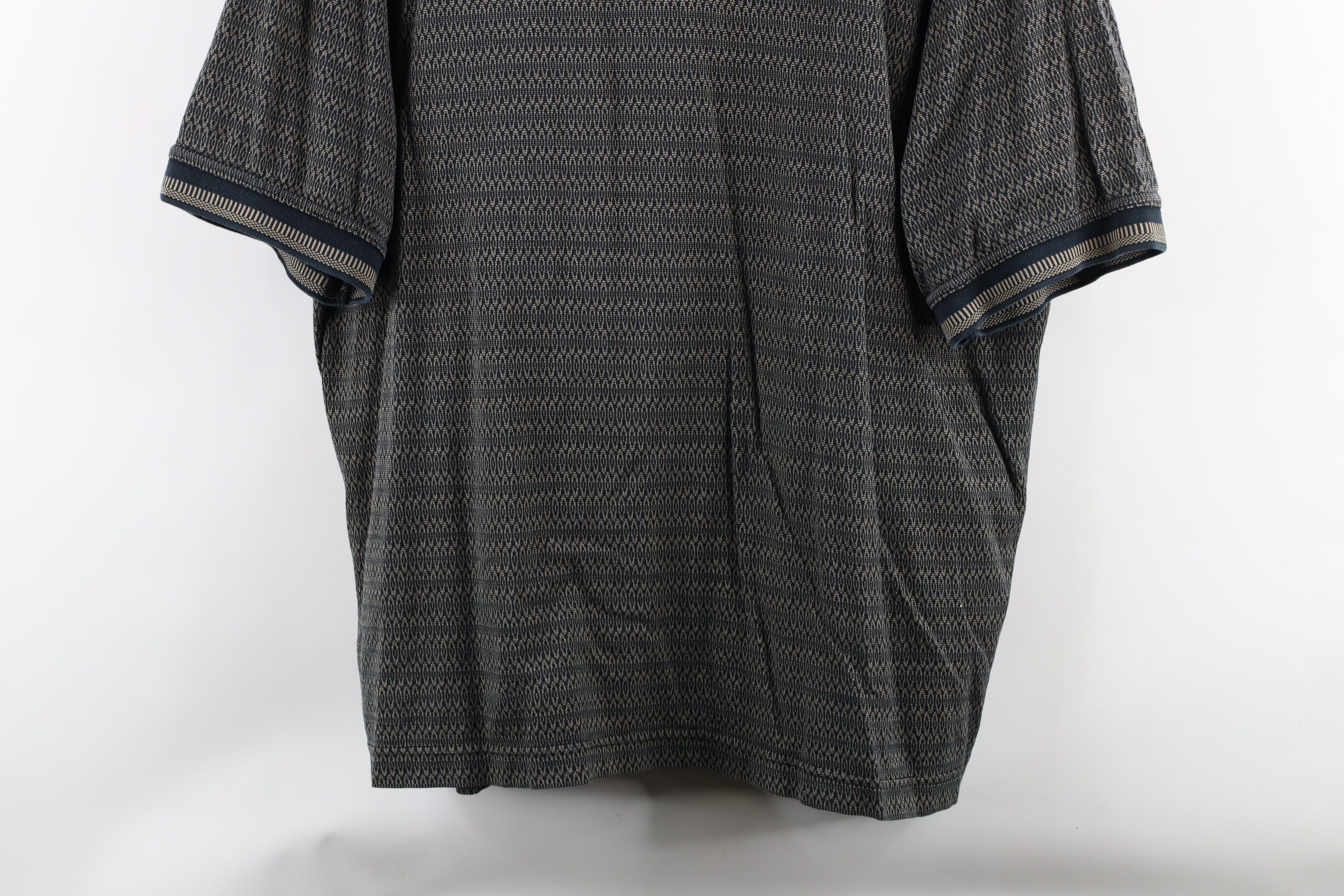 Vintage Vintage 90s Streetwear Geometric Knit Collared Golf Polo Size US XL / EU 56 / 4 - 3 Thumbnail
