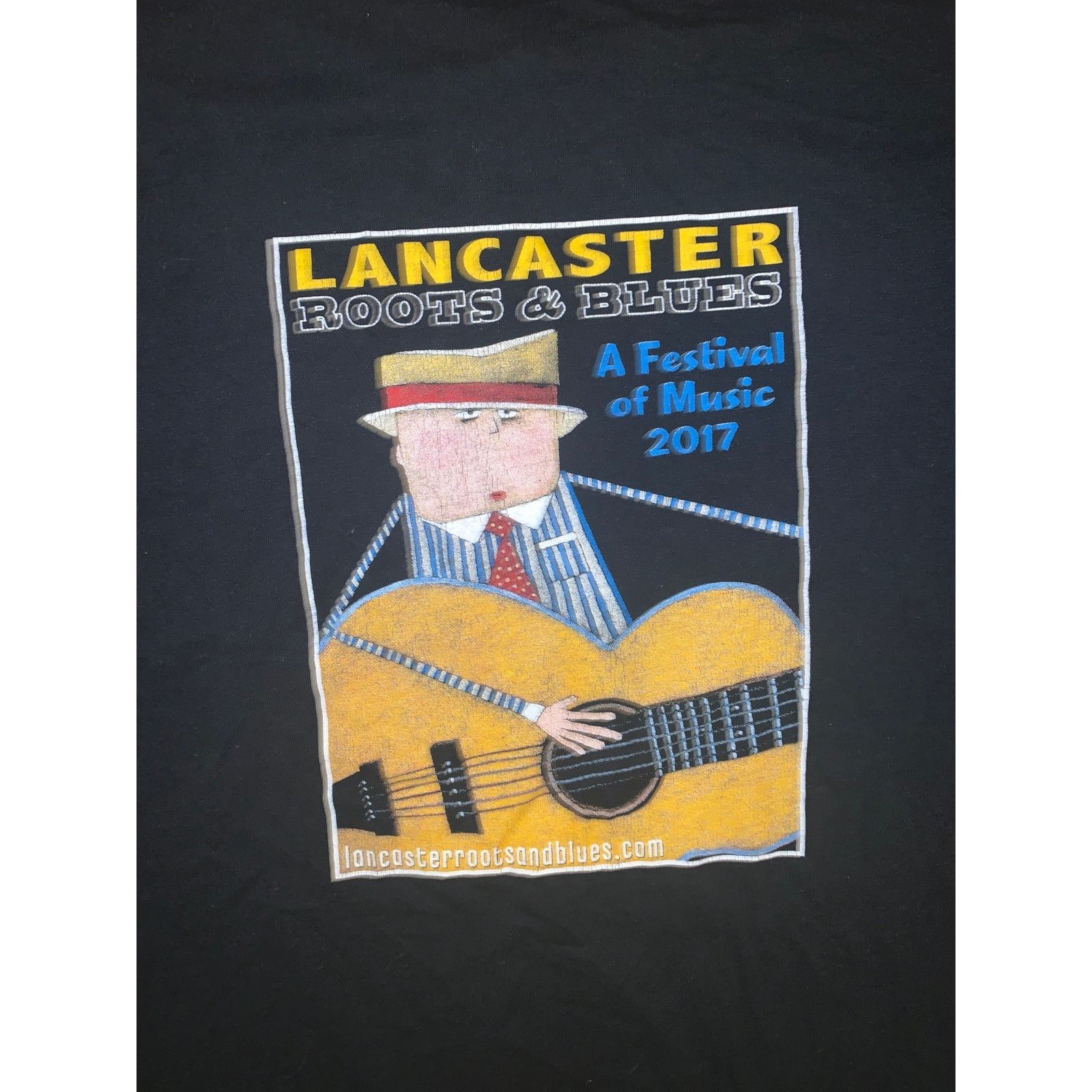 Band Tees 2017 Lancaster Roots & Blues Festival T Shirt XL Black Size US XL / EU 56 / 4 - 1 Thumbnail