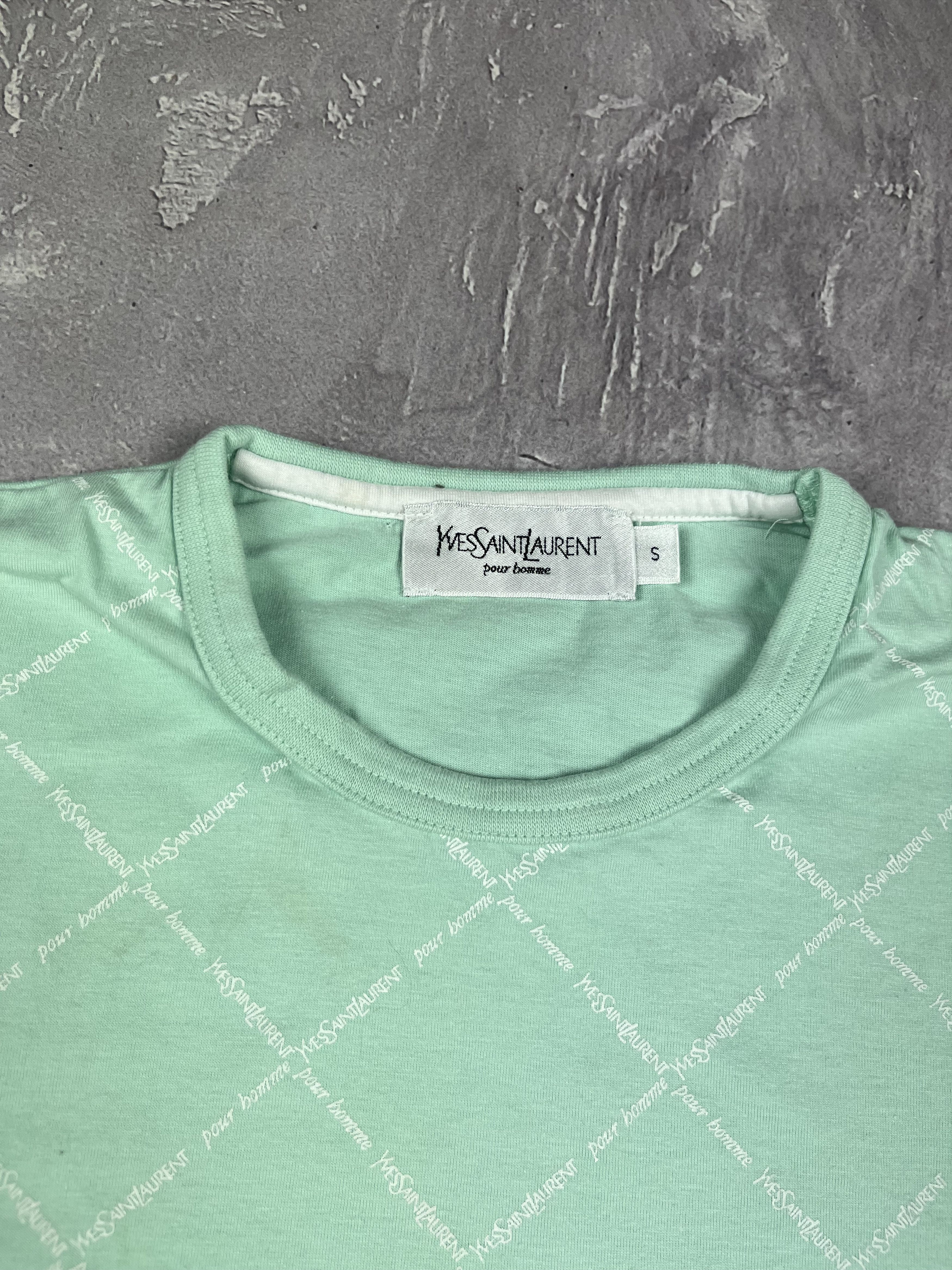 Yves Saint Laurent Vintage Yves Saint Laurent YSL Y2K Monogram T-Shirt Green Size US S / EU 44-46 / 1 - 2 Thumbnail