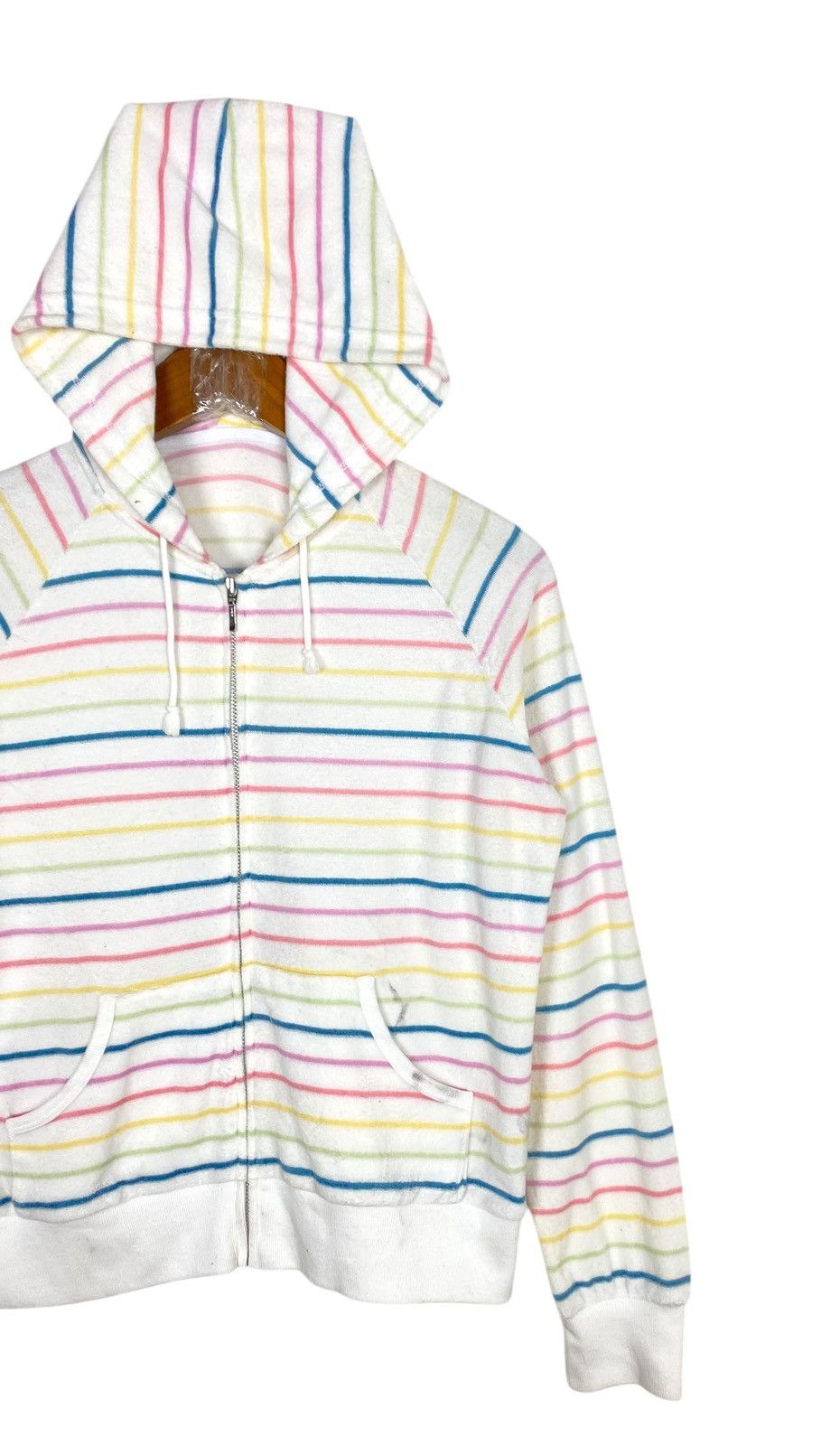 Uniqlo Rare‼️ Uniqlo Stripe Hoodie Size S / US 4 / IT 40 - 3 Thumbnail