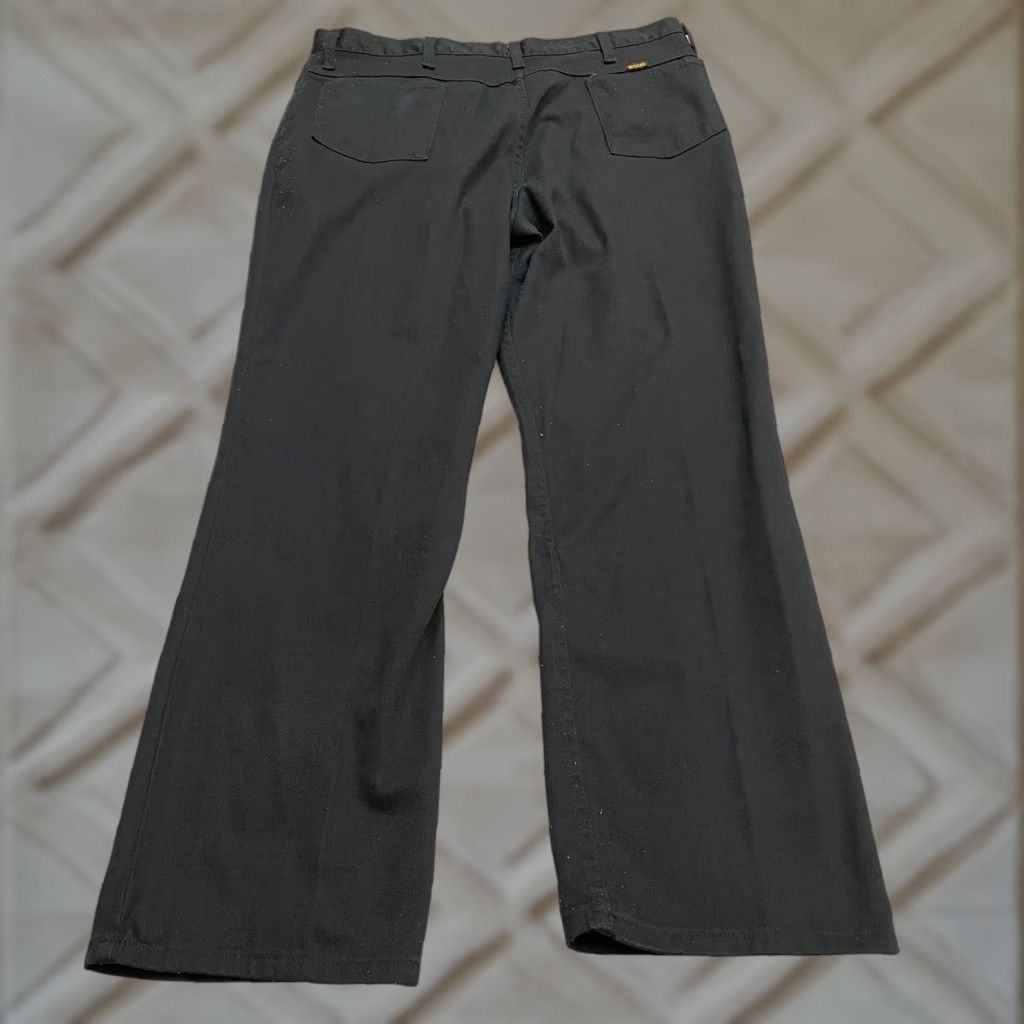 Wrangler VINTAGE Wrangler Rustler Work Pants Mens 40x32 Black Cotton USA Straight Leg Chino Size US 40 / EU 56 - 1 Thumbnail
