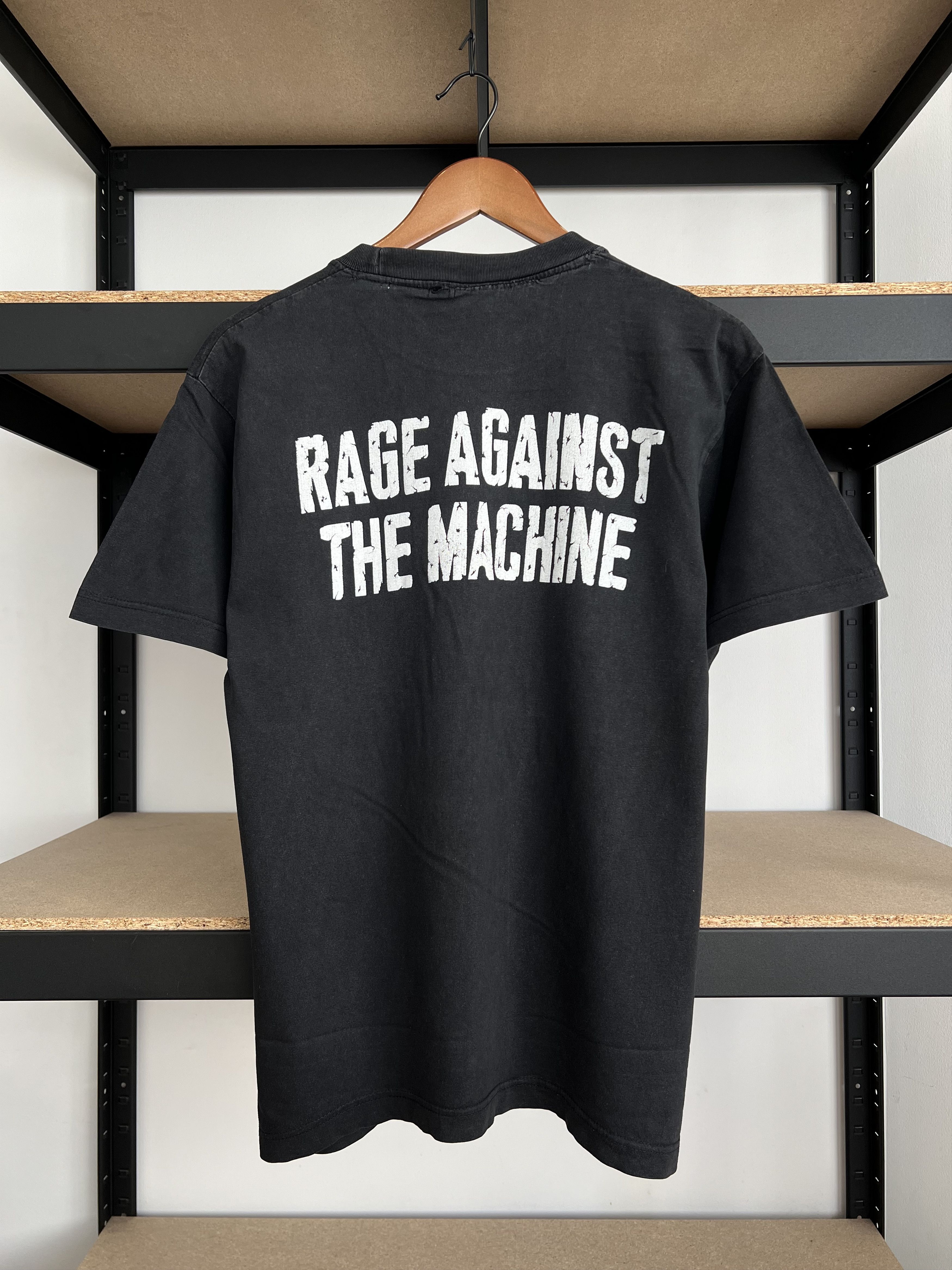 Band Tees Vintage 2000s Rage Against The Machine Black T-shirt Size US M / EU 48-50 / 2 - 2 Thumbnail