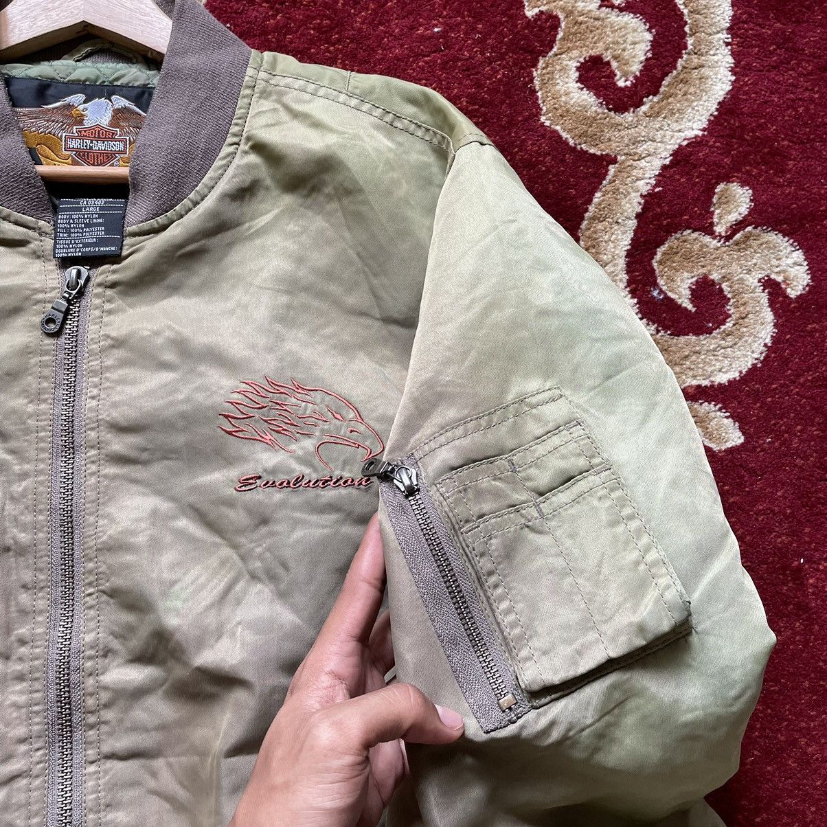 Harley Davidson × Vintage Vintage 90s Harley Davidson Bomber Jacket Size US L / EU 52-54 / 3 - 5 Thumbnail