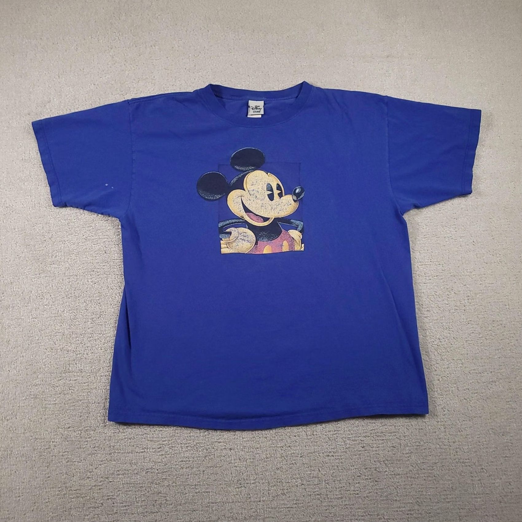 Disney VINTAGE Disney Mickey Mouse Shirt Mens XL Blue Graphic Tee Crewneck Made USA 90s Size US XL / EU 56 / 4 - 2 Thumbnail