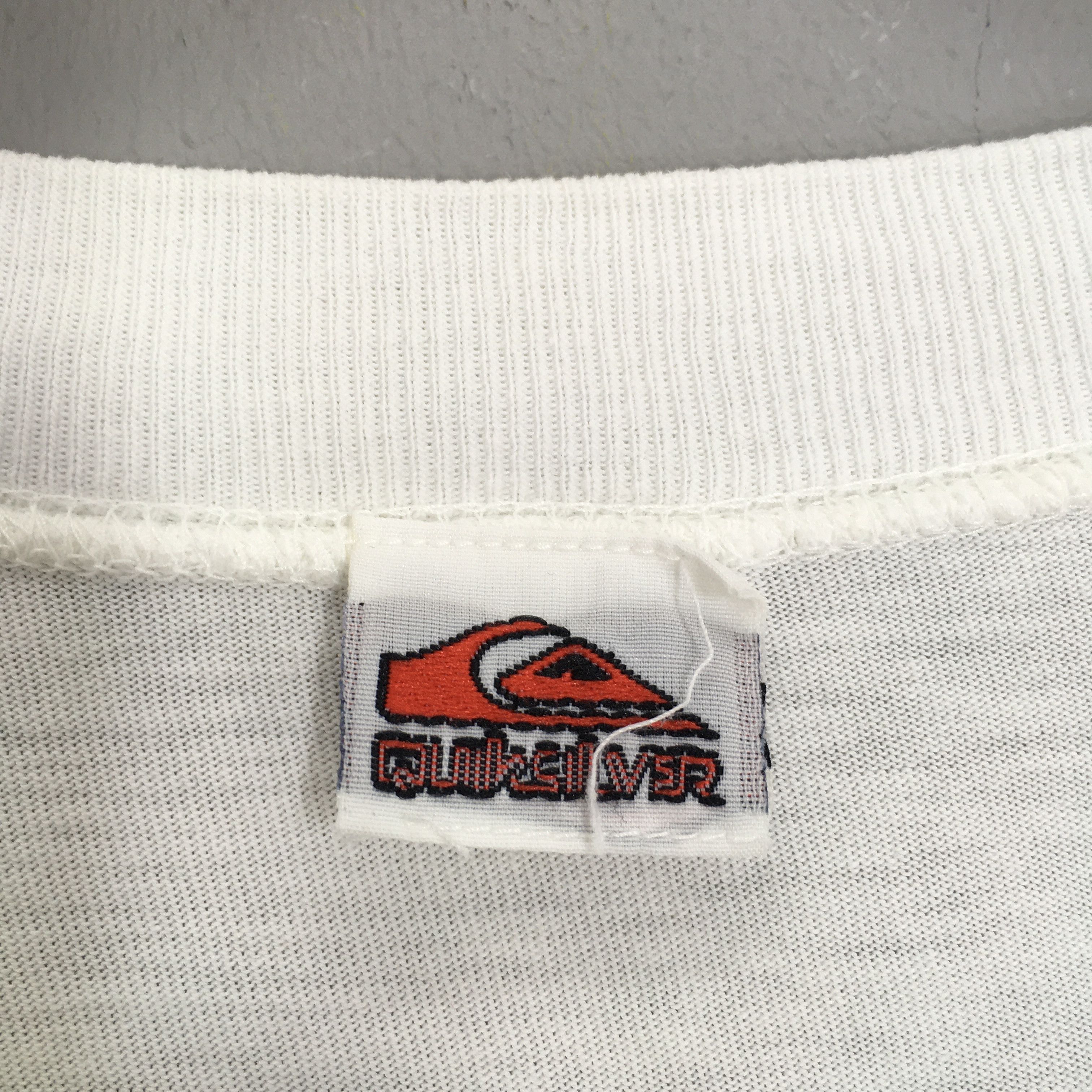 Quiksilver × Vintage Vintage 1990s Quiksilver Skateboards White T Shirt Large Size US L / EU 52-54 / 3 - 8 Thumbnail