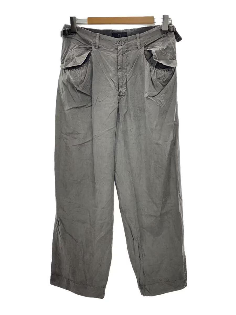 image of Yohji Yamamoto x YS Yamamoto Wide Leg Pants in Grey, Men's (Size 29)