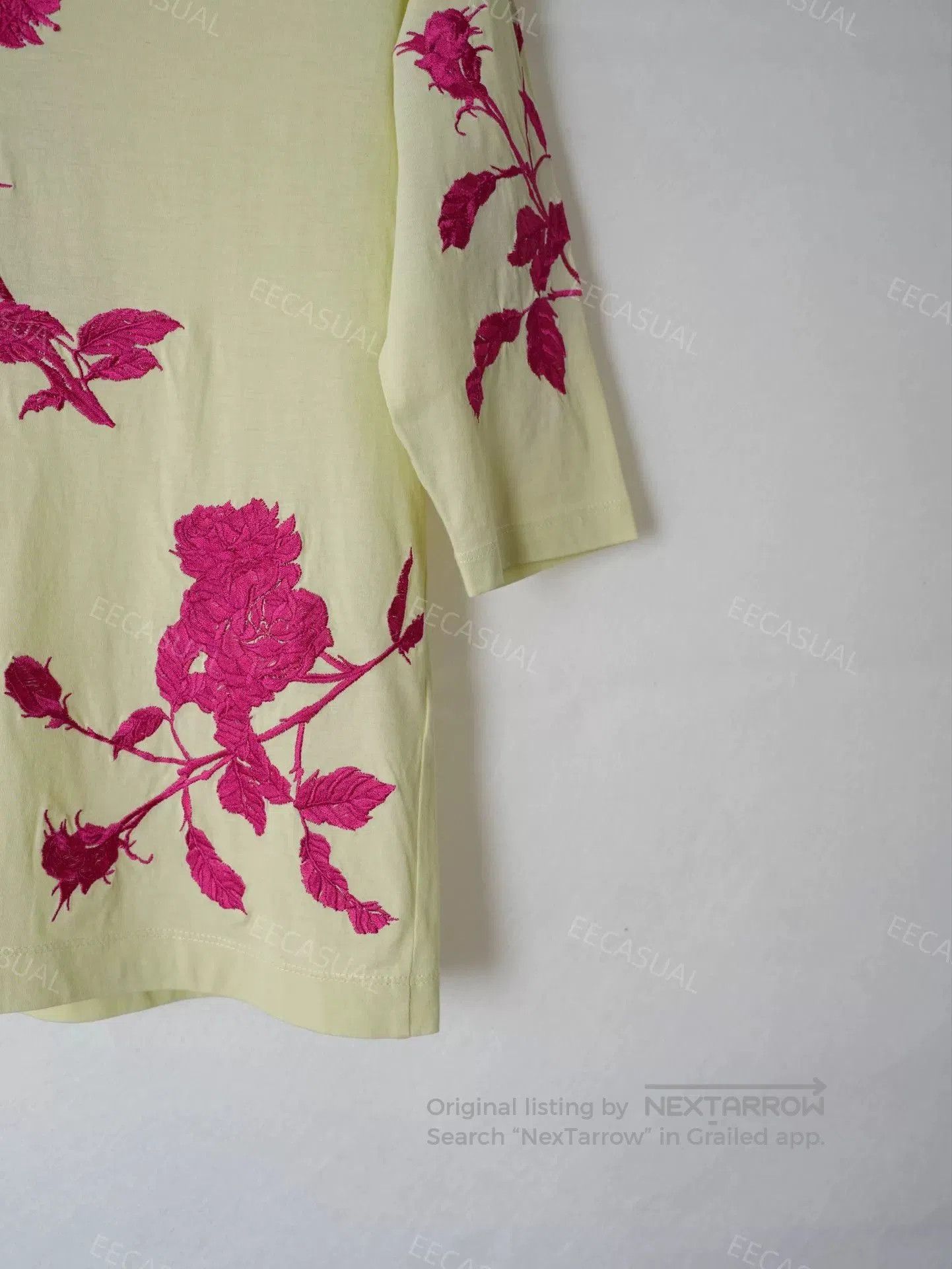 Dries Van Noten Embroidered Rose T.