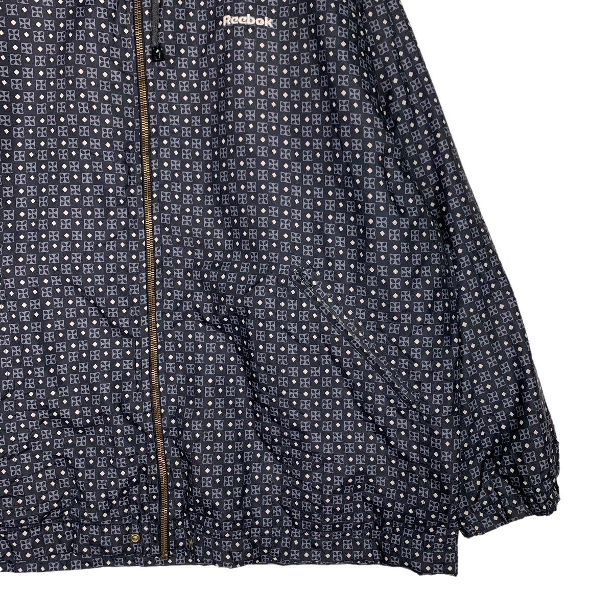 Reebok REEBOK Embroidery Logo Fullprint Hoodie Jacket #0063-C4 Size US XL / EU 56 / 4 - 5 Thumbnail