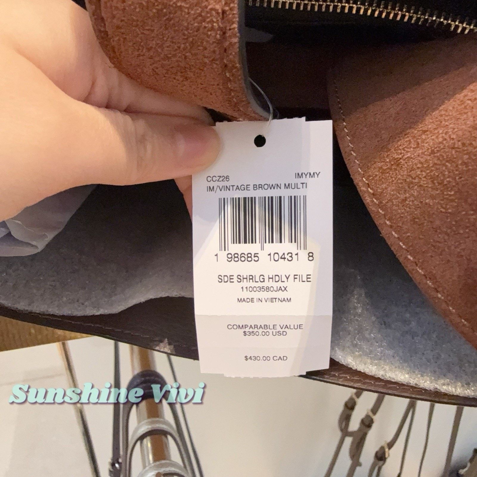 Coach NWT Coach CCZ26 Hadley Convertible Crossbody Bag Brown Size ONE SIZE - 8 Thumbnail