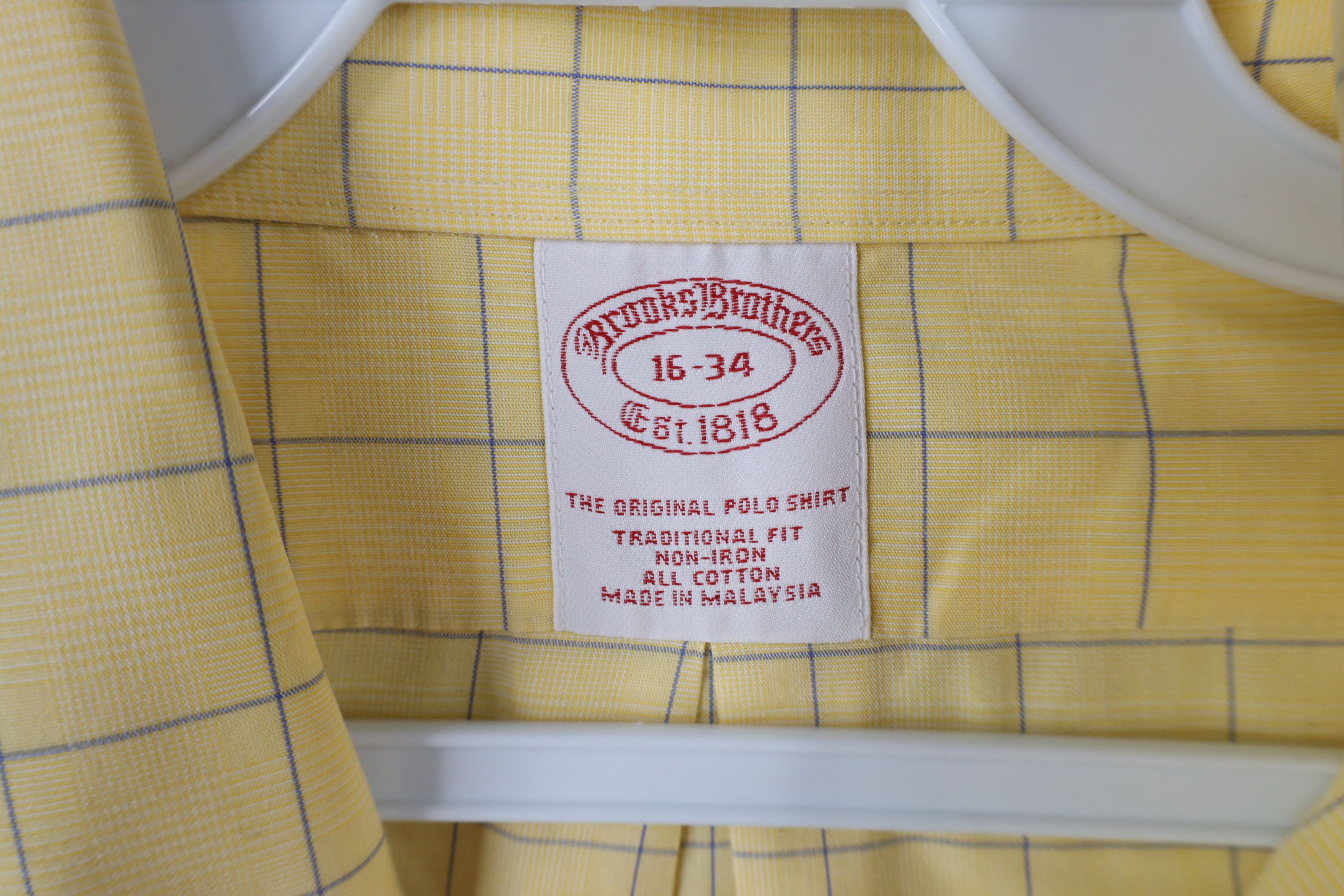 Brooks Brothers × Vintage Vintage 90s Brooks Brothers Cotton Button Down Shirt Size US M / EU 48-50 / 2 - 7 Thumbnail