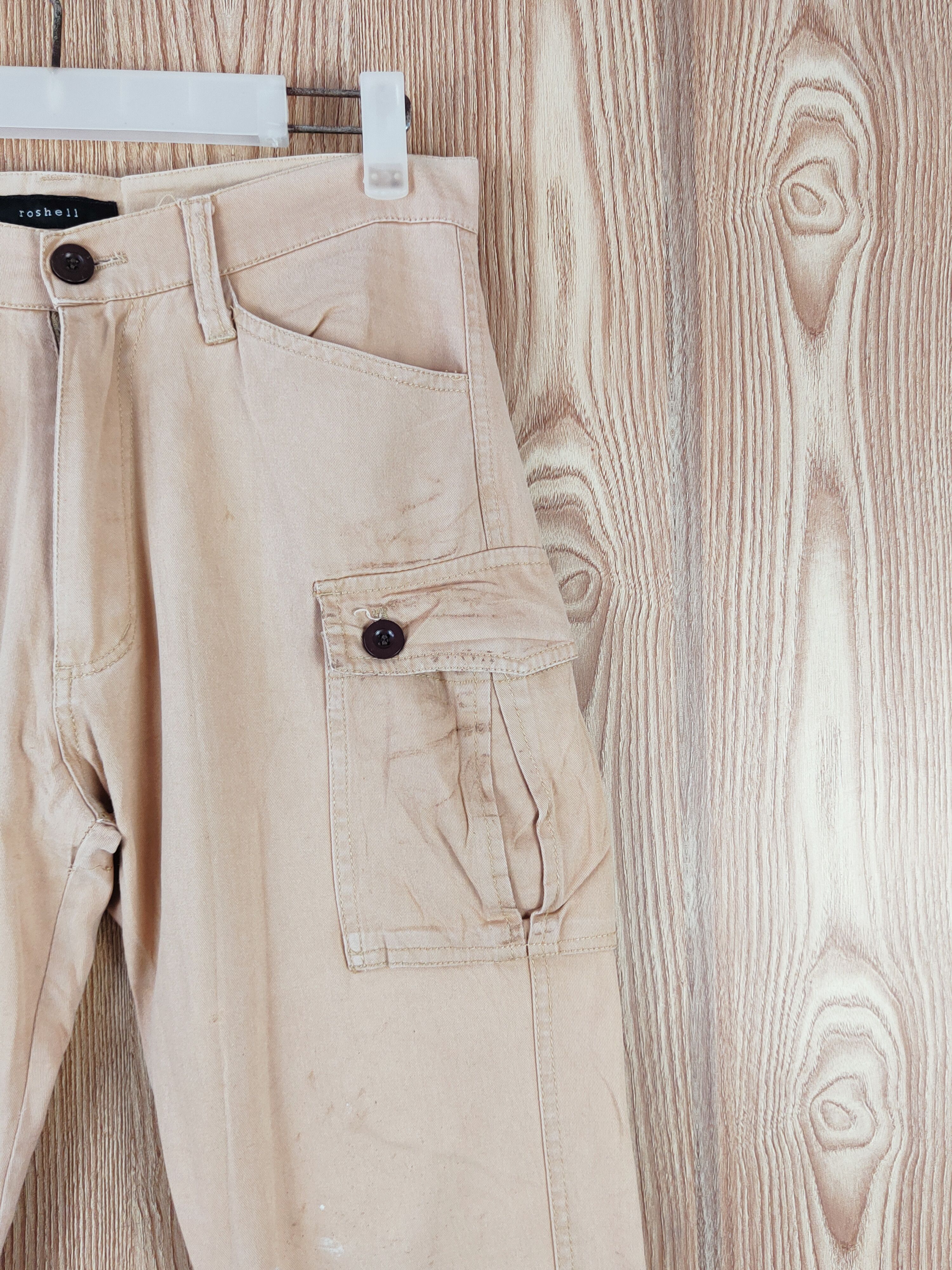 Japanese Brand Roshell Light Orange Multipocket Tactical Cargo Pants #W720 Size US 30 / EU 46 - 5 Thumbnail