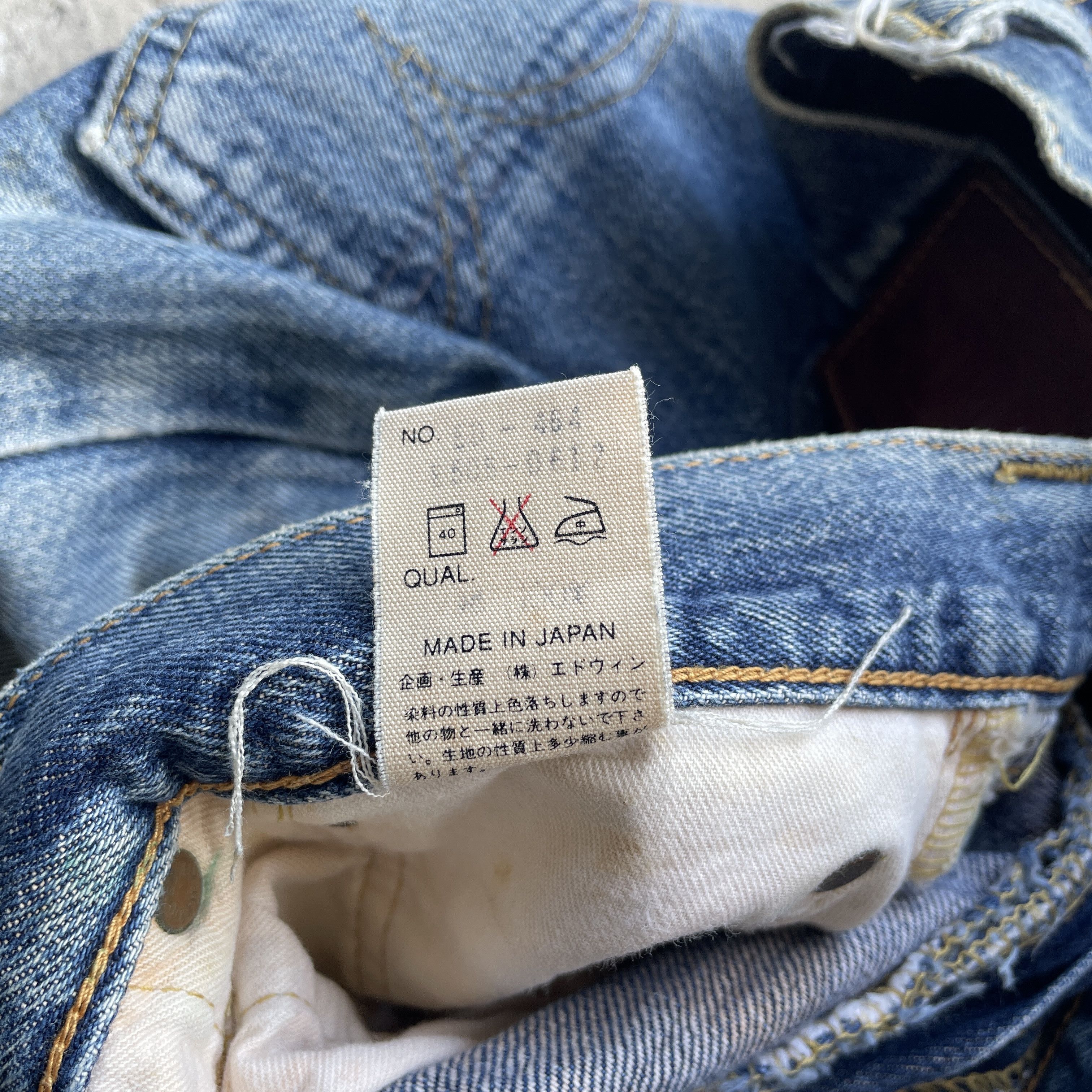 Edwin W31 Vintage Edwin 505 Distressed Jeans Faded Selvedge Pants Size US 31 - 9 Thumbnail