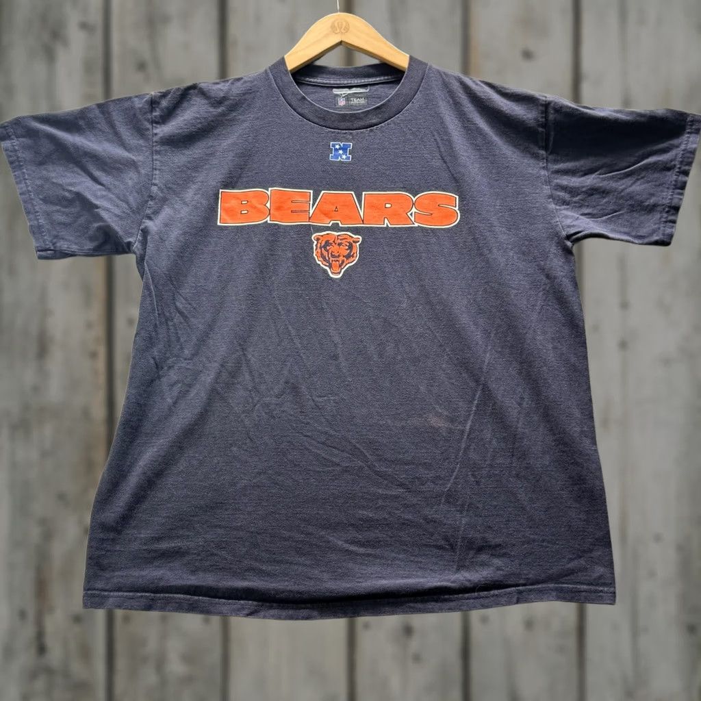 NFL NFL Team Apparel Shirt Mens XL Blue Bears Graphic Tee Tagless Crewneck Size US XL / EU 56 / 4 - 1 Thumbnail