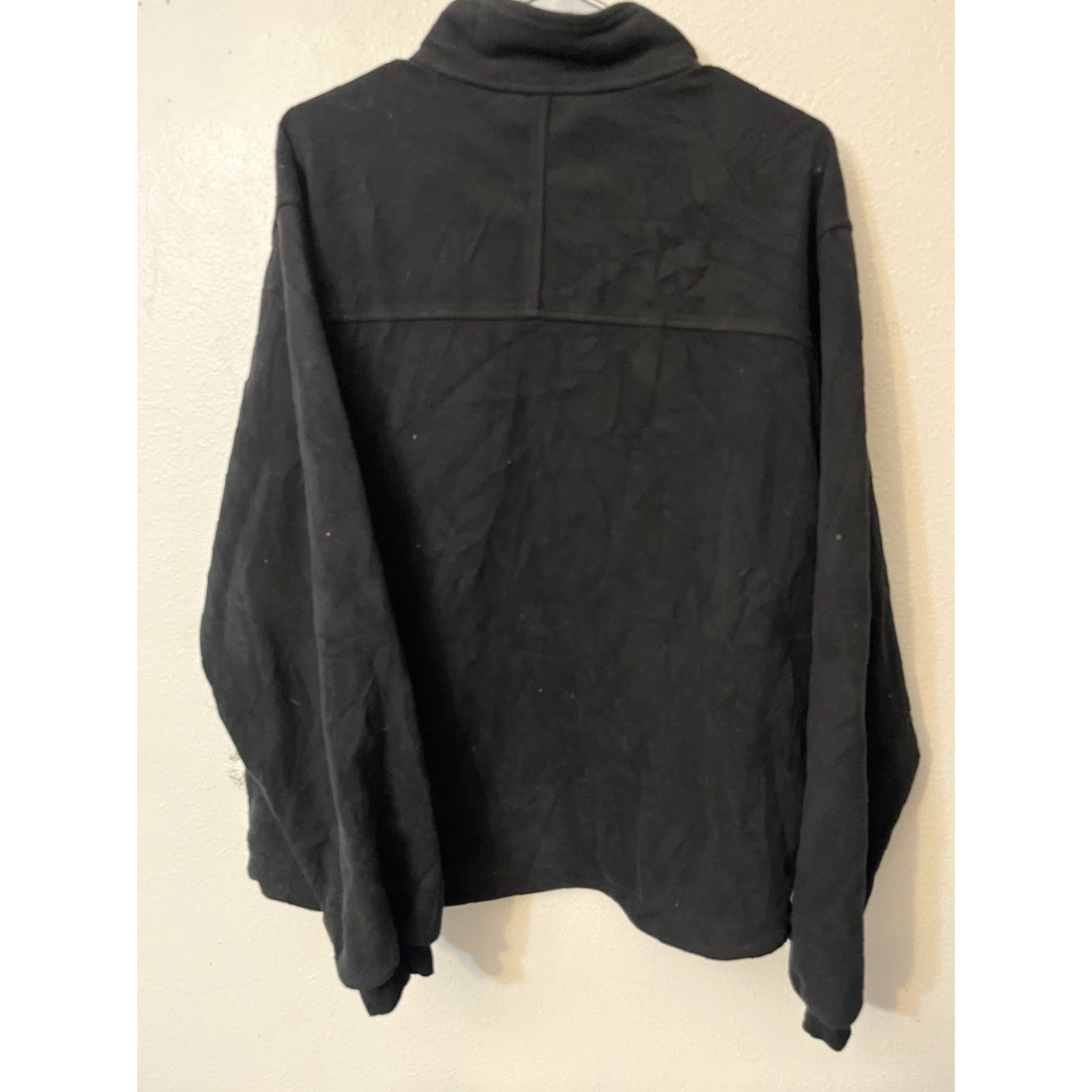 Vintage L.L. Bean Mens Jacket Regular Full Zip Black Fleece 100% Polyester 90s City Classic Dad Outdoor USA Holiday Fall Winter Spring Size US M / EU 48-50 / 2 - 3 Thumbnail