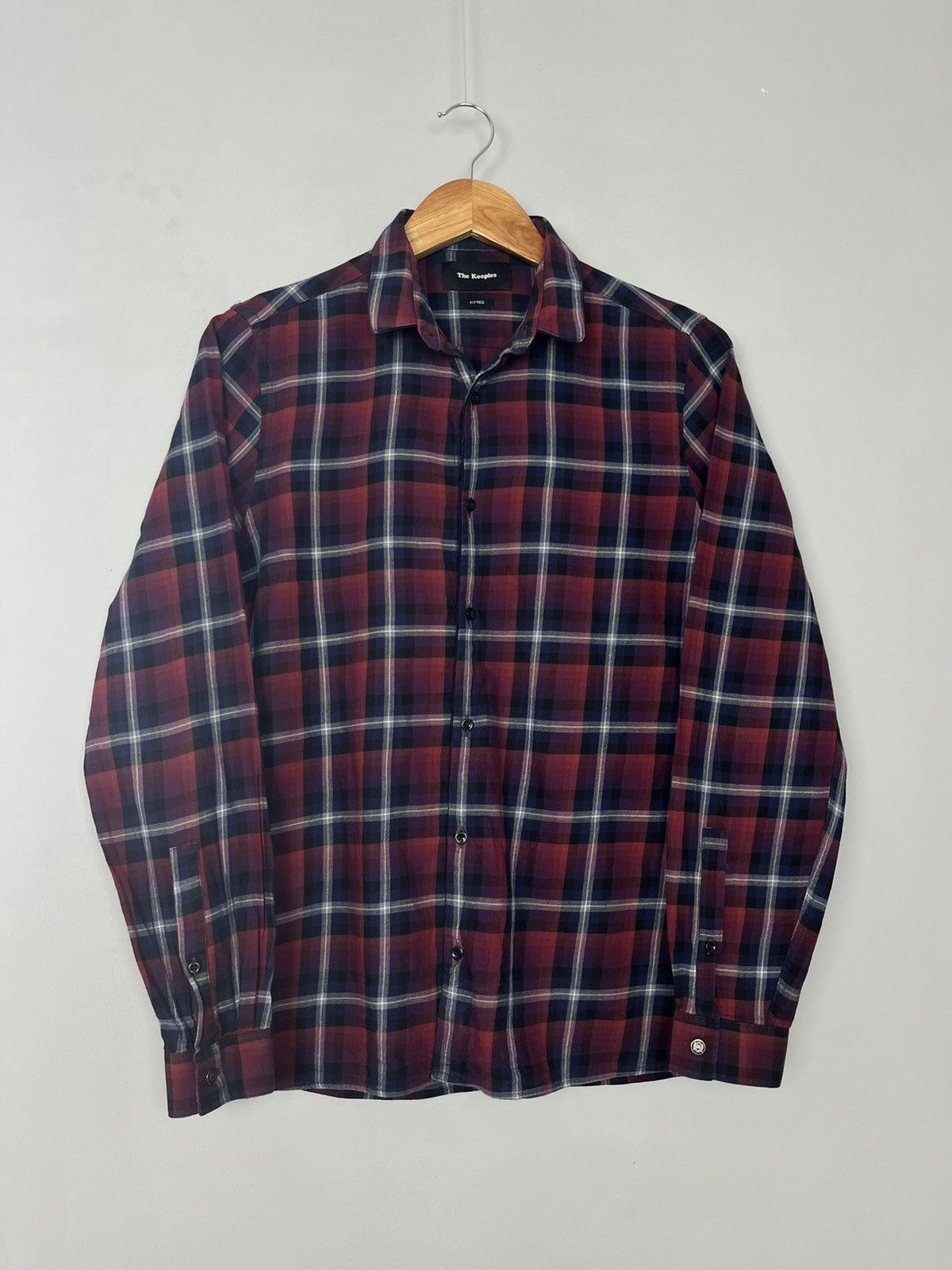 The Kooples The Kooples Plaid Cotton Long Sleeve Shirt Size US S / EU 44-46 / 1 - 2 Thumbnail