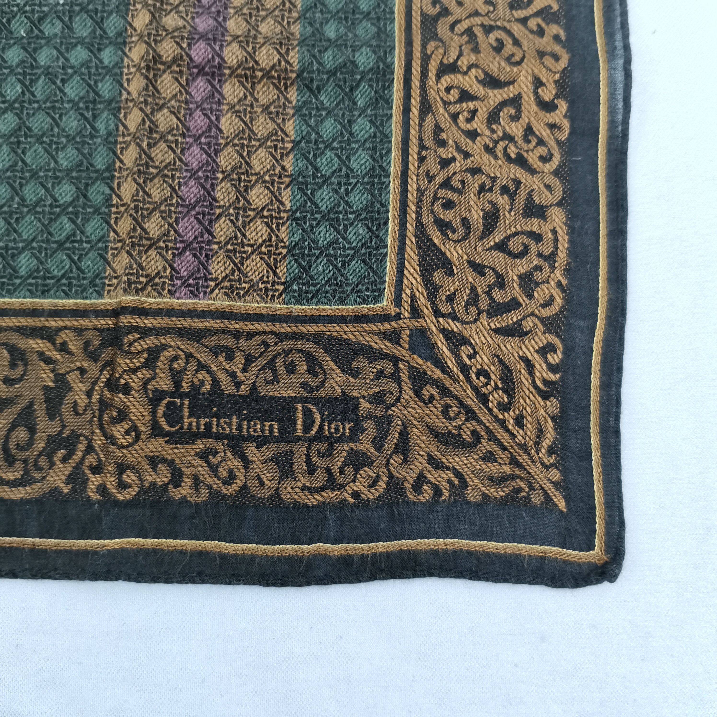Japanese Brand × Vintage Vintage Christian DIOR Handkerchief Neckerchief Bandana Size ONE SIZE - 3 Thumbnail