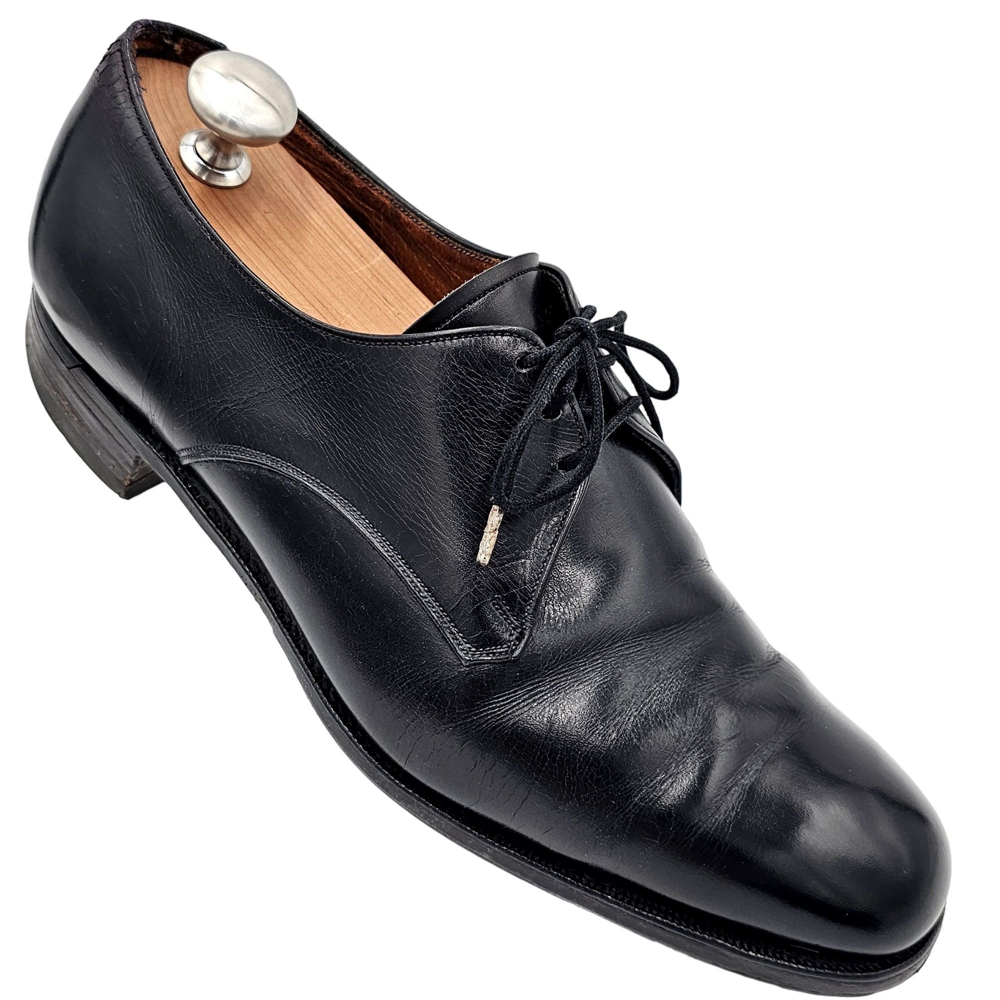 Crockett & Jones Woodstock 2 Shoes Men\'s Size 10 E US, 9 UK Black Leather Oxford Crockett & Jones Weymouth 2 Black Calf Hand Grade Oxford  main image 3