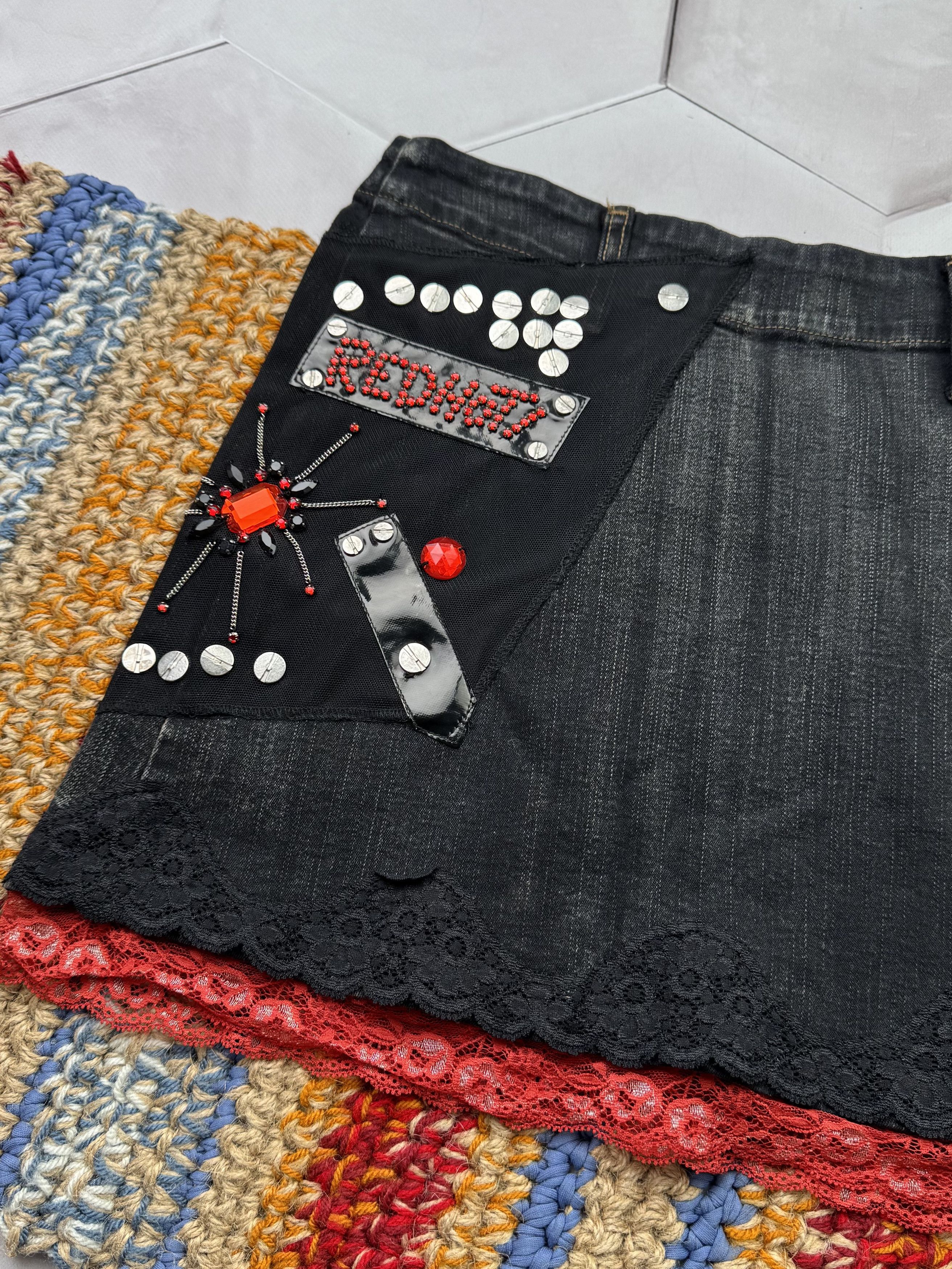 Vintage Vintage Mini Skirt (E4) Size 25" / US 0 / IT 36 - 2 Thumbnail