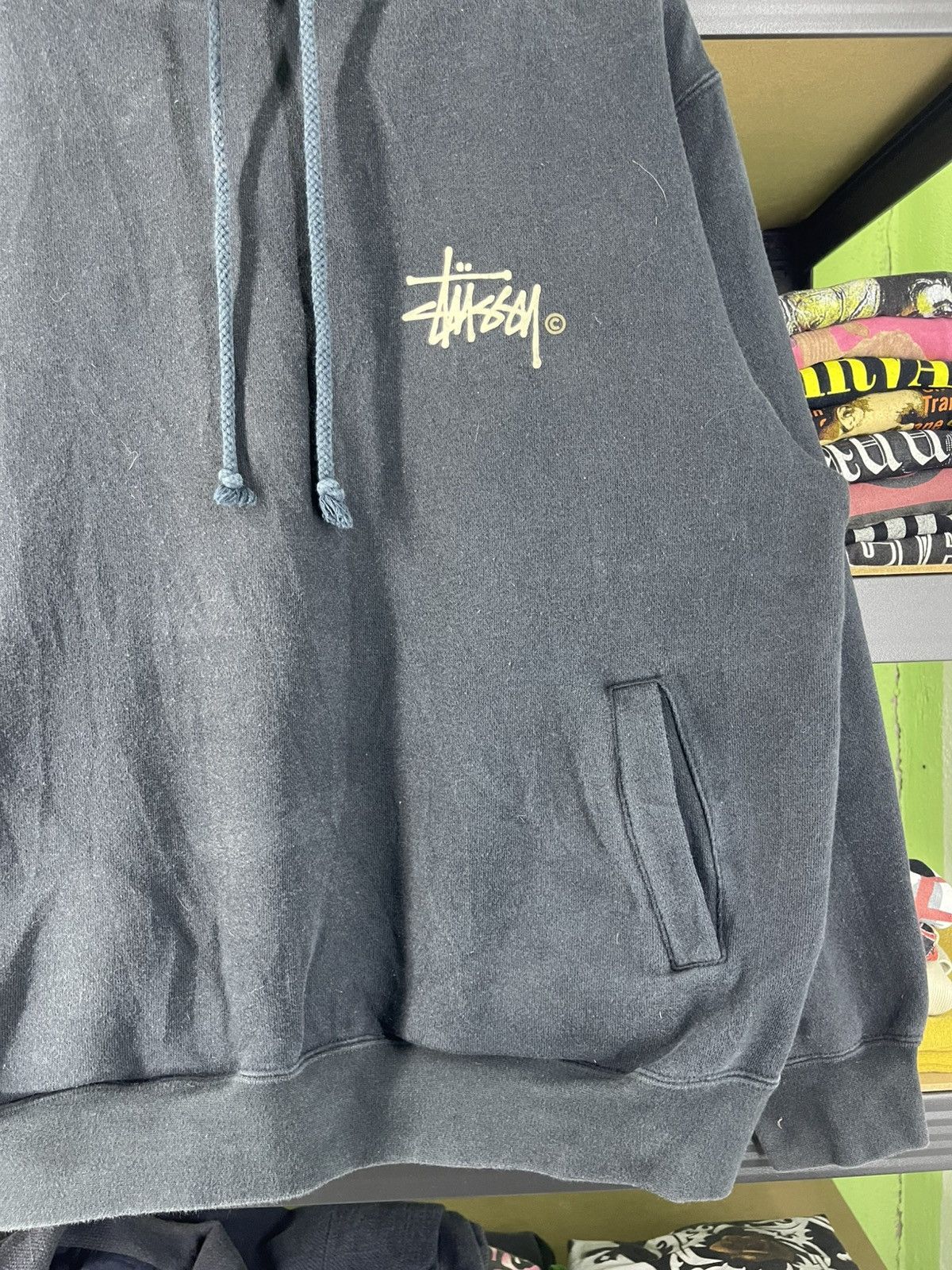 Stussy 2000's Vintage Stussy Pigment Dyed Hoodie Blue Black Size US M / EU 48-50 / 2 - 7 Thumbnail