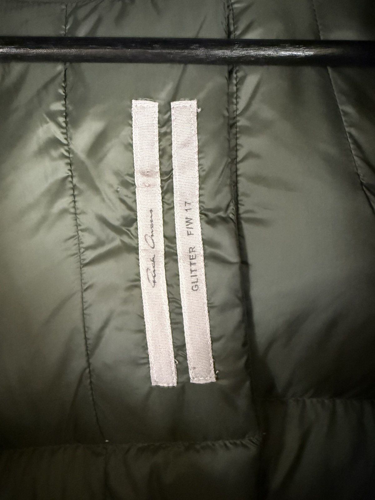 Rick Owens SLEEVELESS DOWN PARKA // GLITTER Size US M / EU 48-50 / 2 - 6 Thumbnail