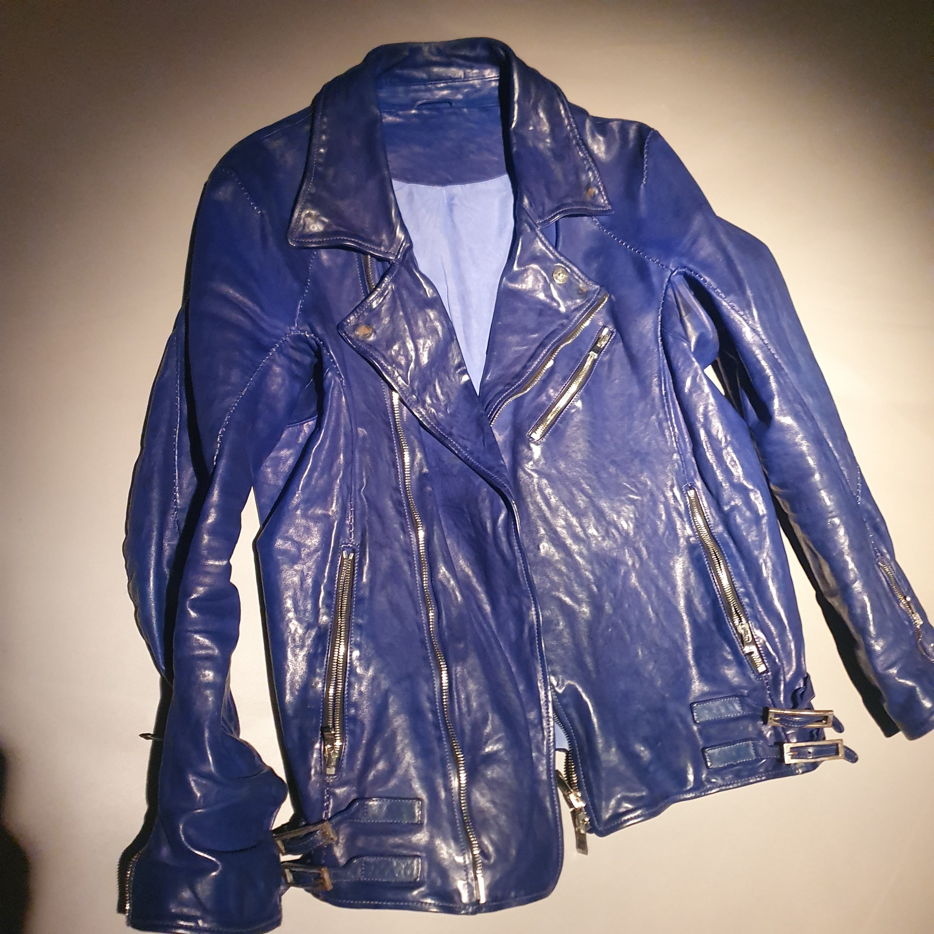 Incarnation Incarnation submarine blue leather jacket Size US M / EU 48-50 / 2 - 11 Thumbnail