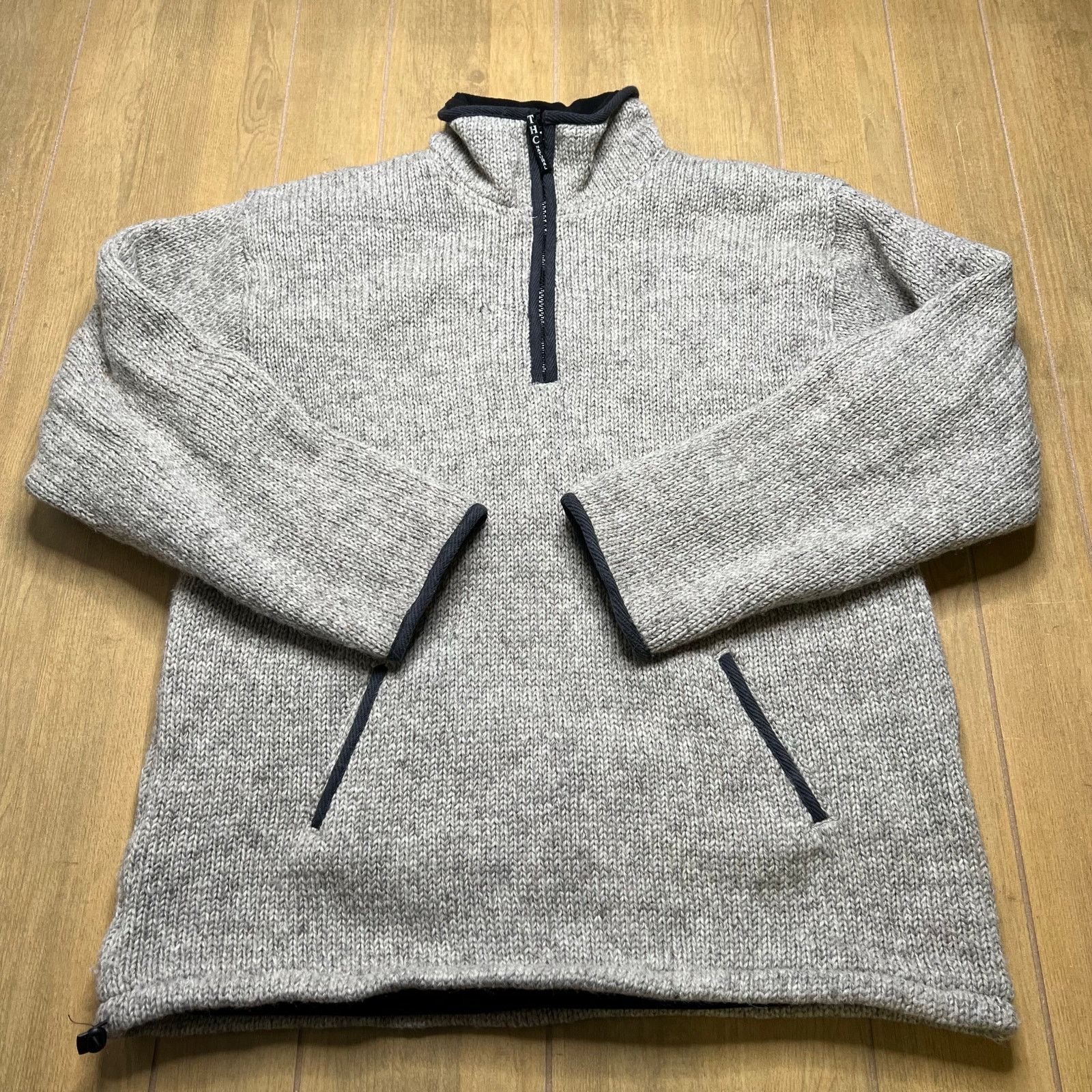 THC Natural Line Icelandic Pure Wool Sweater 1/4 Zip XXL