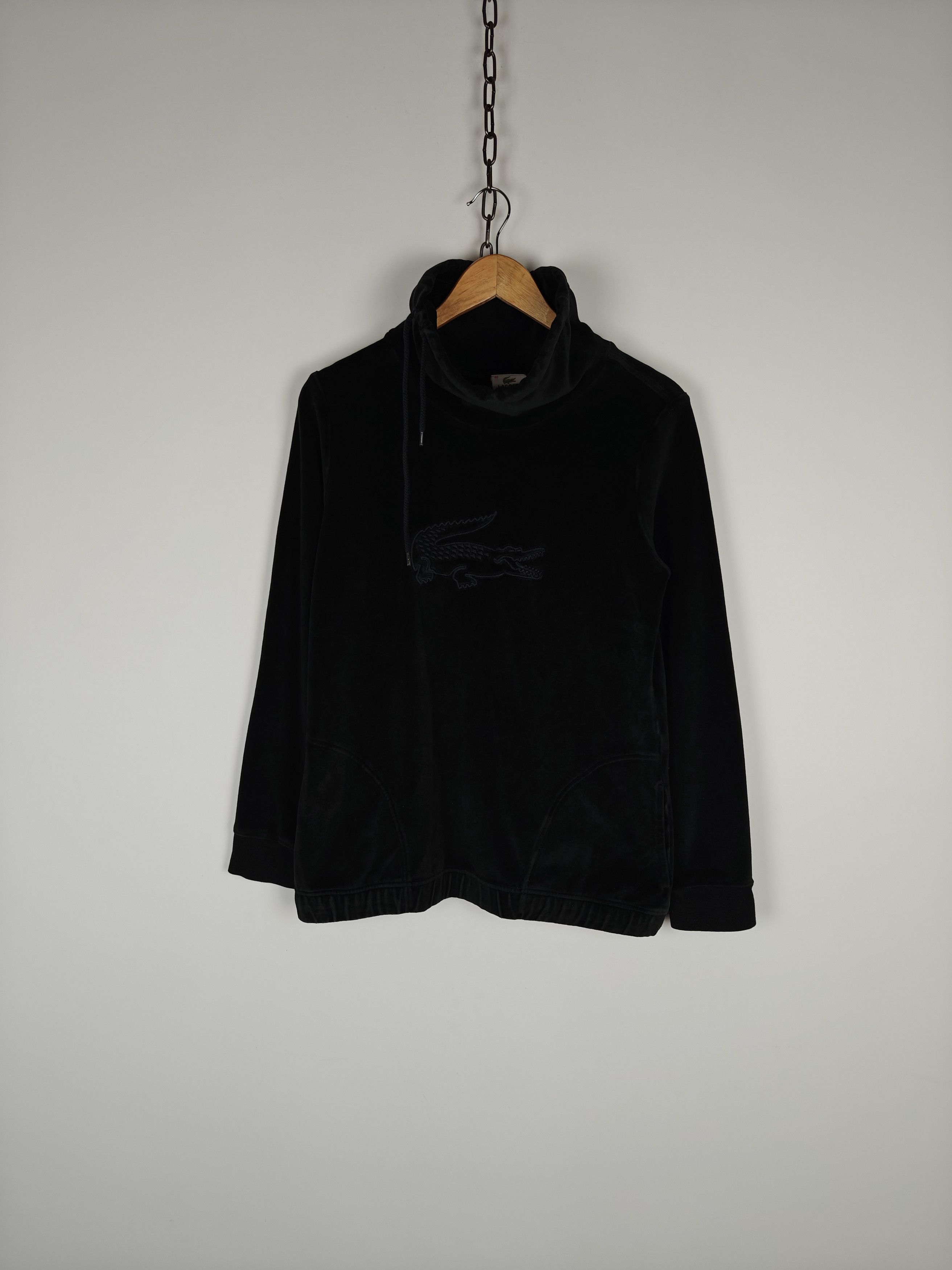 Lacoste Lacoste Sport Velour Sweatshirt Pullover High Neck Black M Size M / US 6-8 / IT 42-44 - 1 Thumbnail