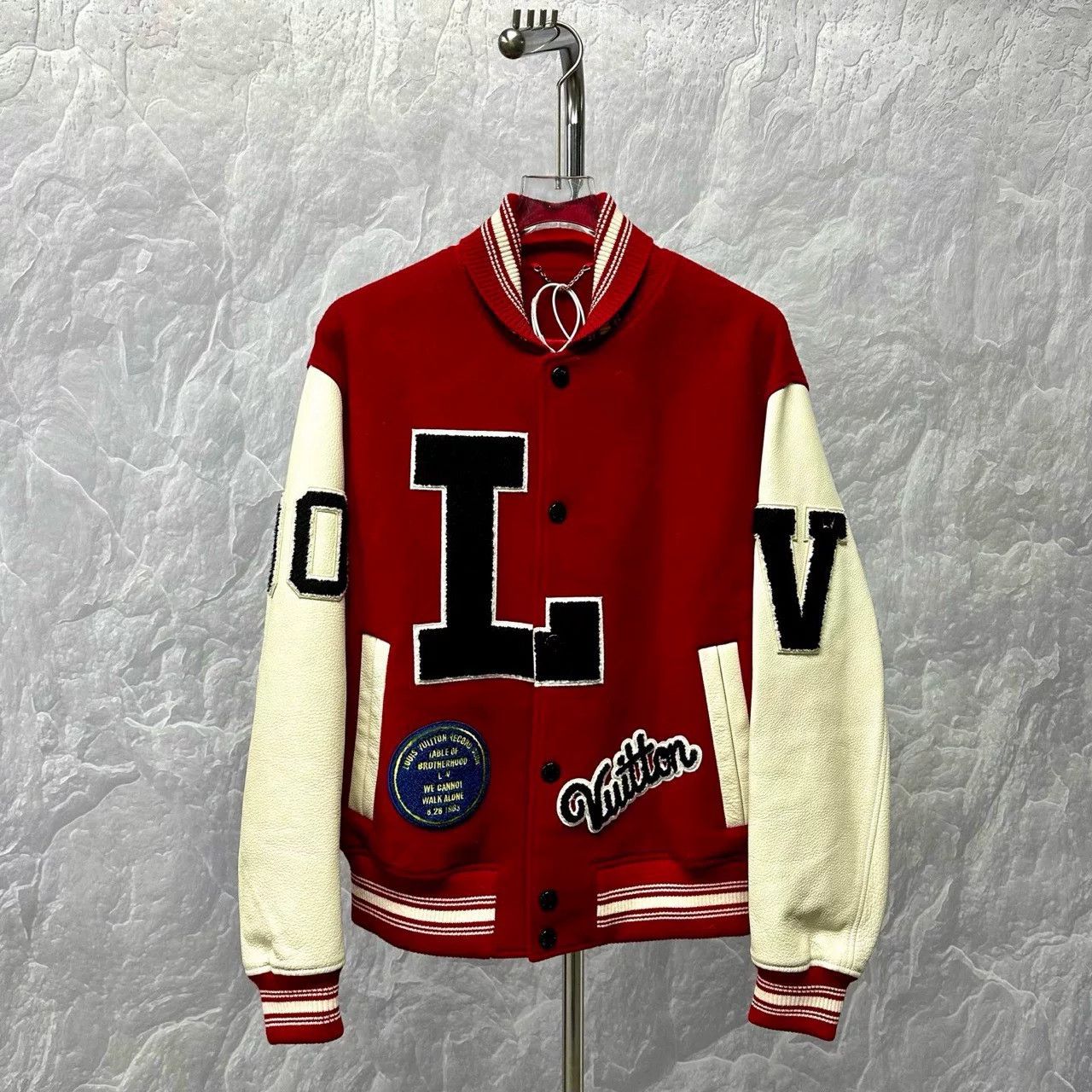 Louis Vuitton louis vuitton letter patch baseball jacket Size US L / EU 52-54 / 3 - 1 Thumbnail