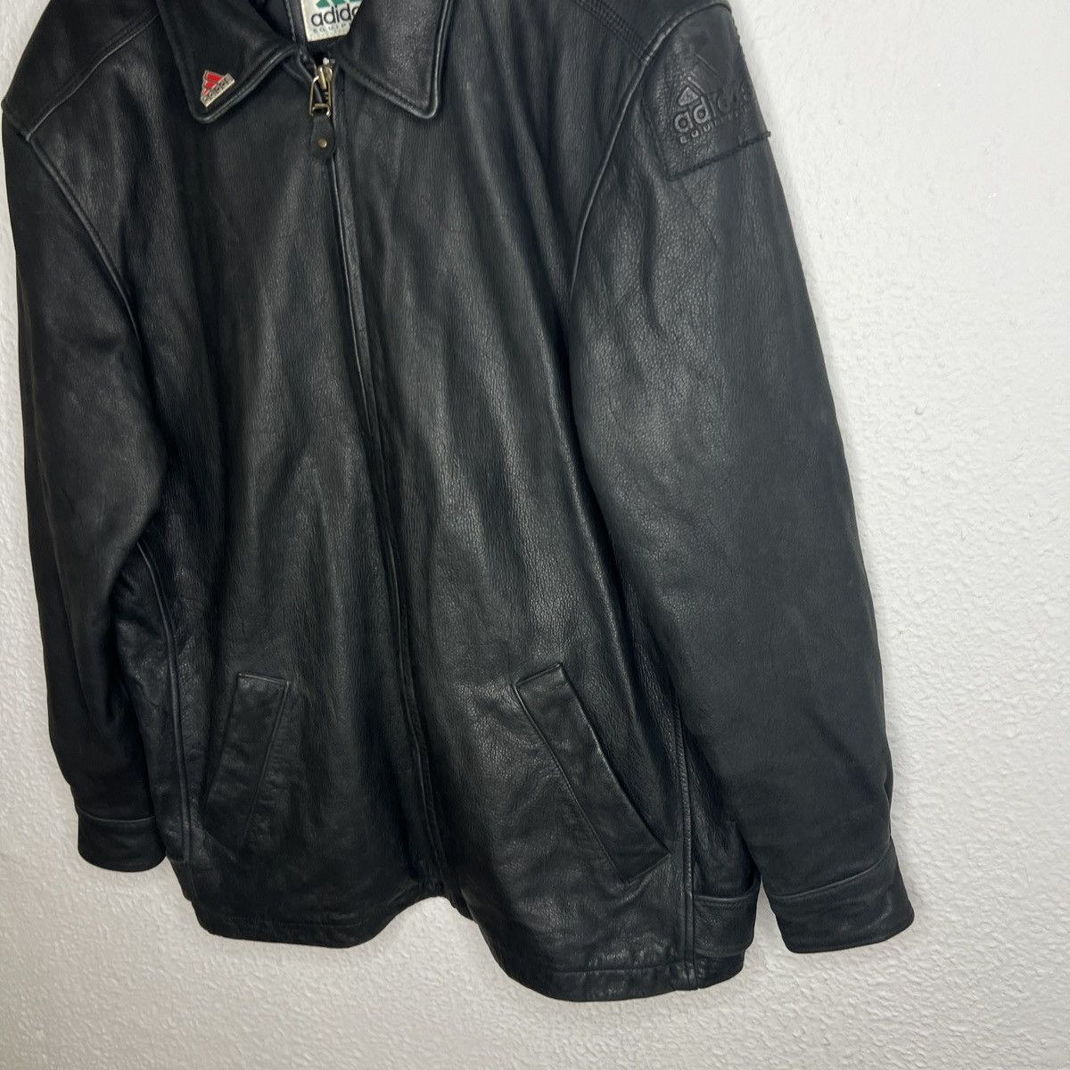 Adidas Adidas Equipment Lather Jacket EQT 90s 80s Vintage size L Size US L / EU 52-54 / 3 - 5 Thumbnail