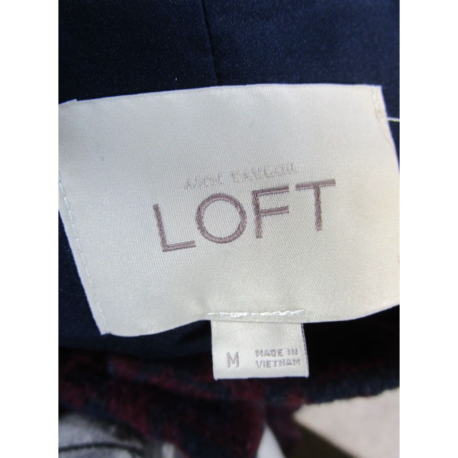 Loft Loft Overcoat Womens Medium Blue Polka Dot Long Sleeve Coat Button Closure Regular Fit Polyester Lining Coat Womens M Blue 90s? Size M / US 6-8 / IT 42-44 - 3 Thumbnail