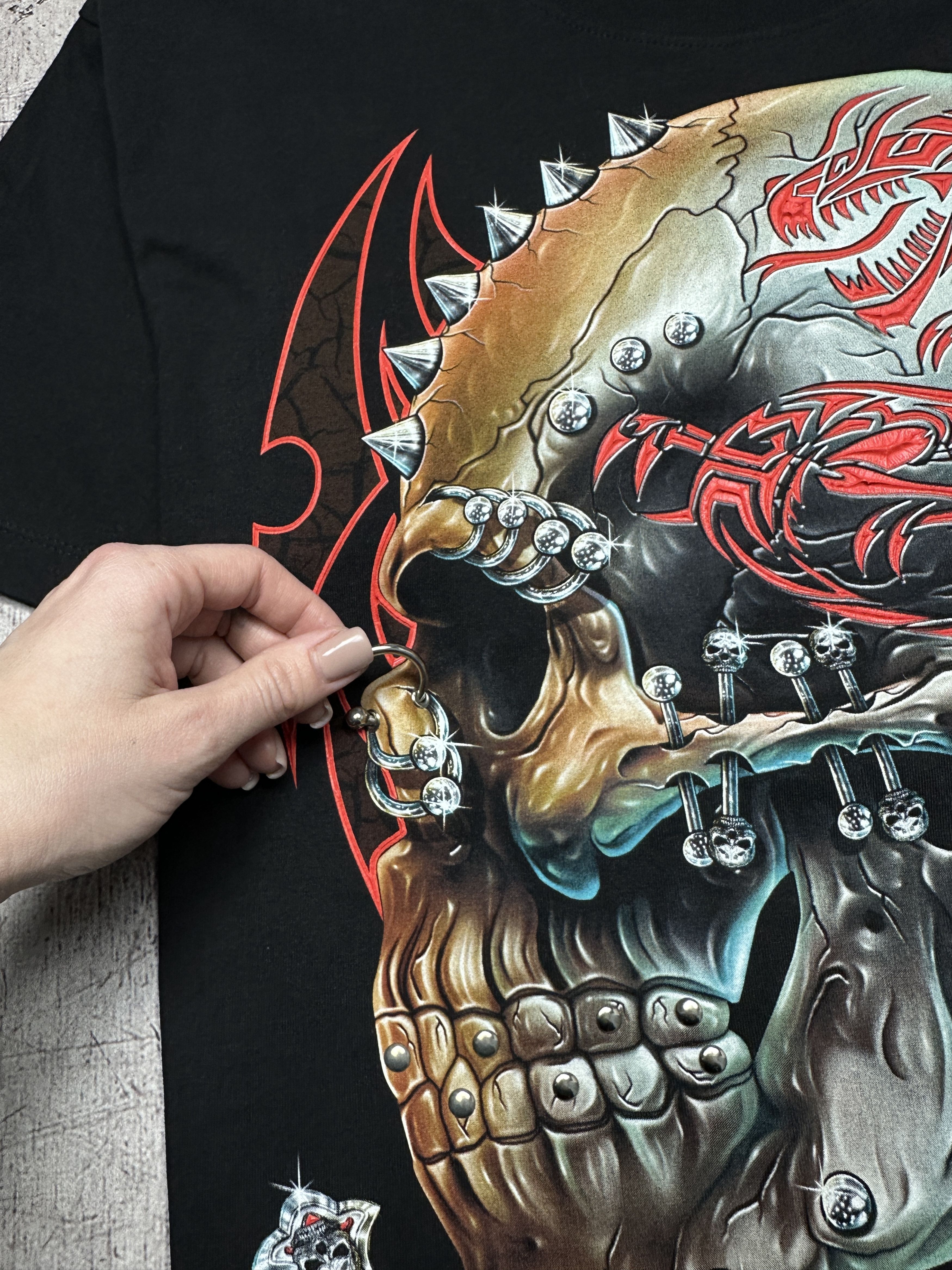 Spitfire × Vintage Vintage Scull Piercing Mens T-Shirt Size US L / EU 52-54 / 3 - 3 Thumbnail