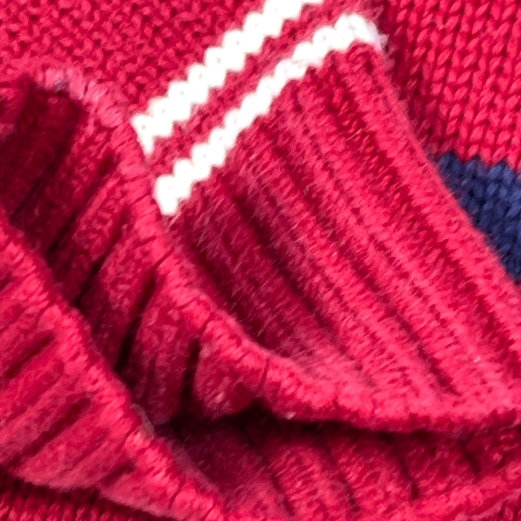 Tommy Hilfiger VINTAGE Tommy Hilfiger Sweater Men M Red Striped Heavy Knit Pullover Crew Neck 90s Modern Classic Mens Size US M / EU 48-50 / 2 - 6 Thumbnail