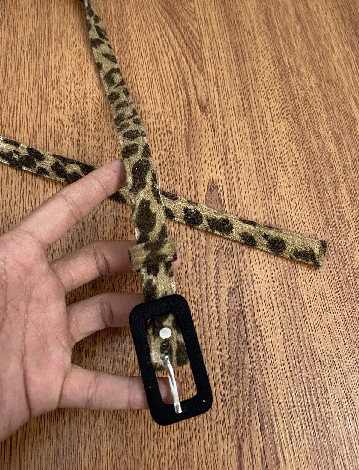 Japanese Brand × Vintage Leopard small womens belt Size ONE SIZE - 2 Thumbnail