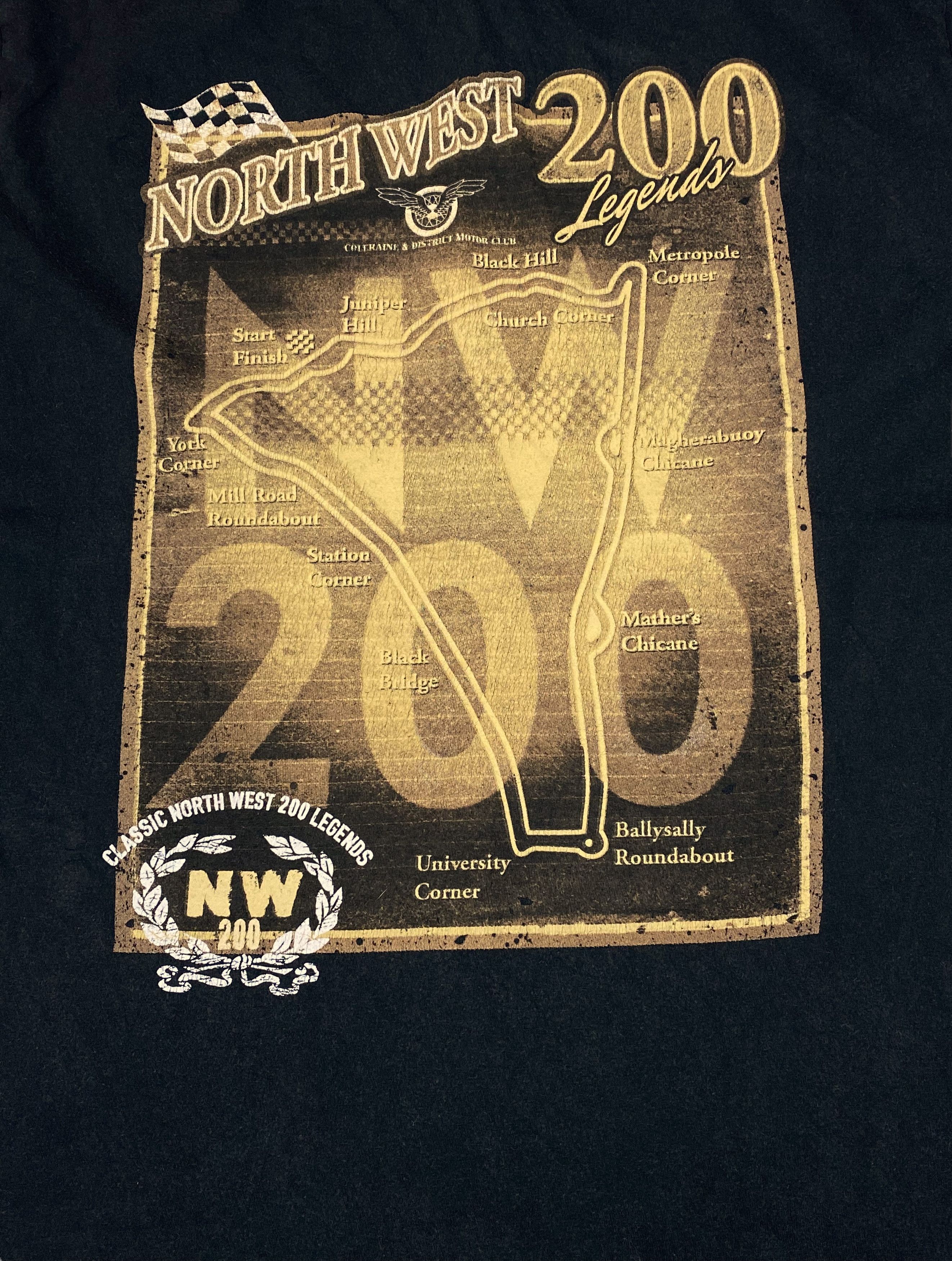 Vintage Vintage NORTH WEST 200 Bike Race Black Faded Tee Y2k M644 Size US M / EU 48-50 / 2 - 7 Thumbnail