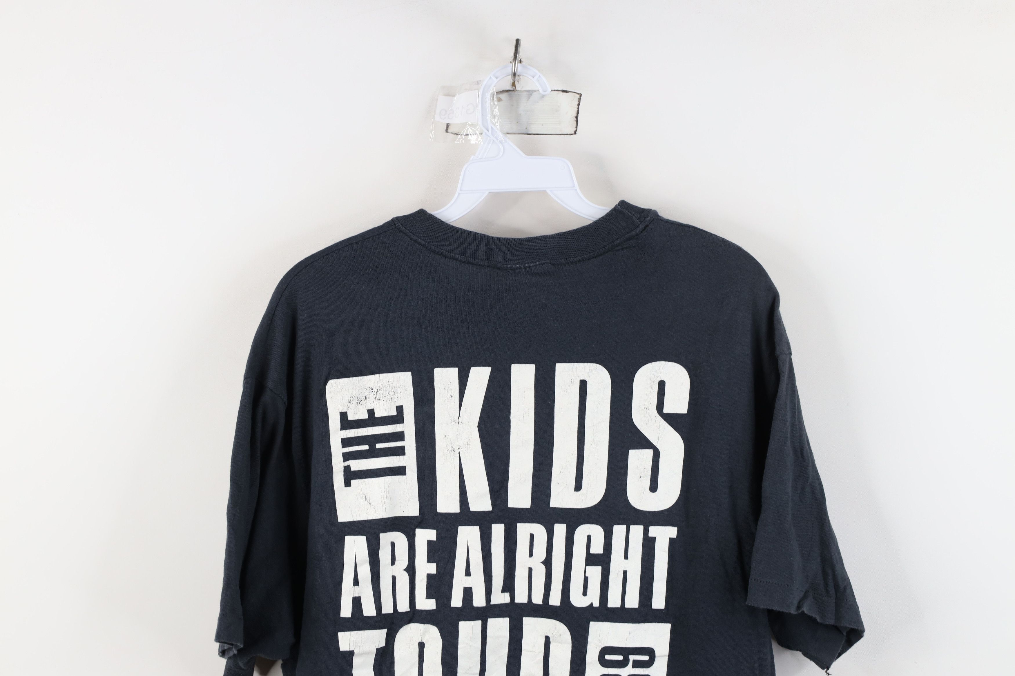 Vintage Vintage 80s Are Alright Tour The Who Band T-Shirt Black USA Size US XL / EU 56 / 4 - 13 Thumbnail