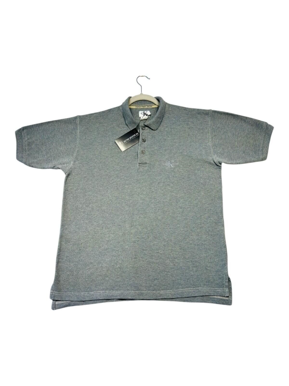 Calvin Klein Calvin Klein Jeans Polo Shirt Men's UK Size M Grey Size US M / EU 48-50 / 2 - 3 Thumbnail