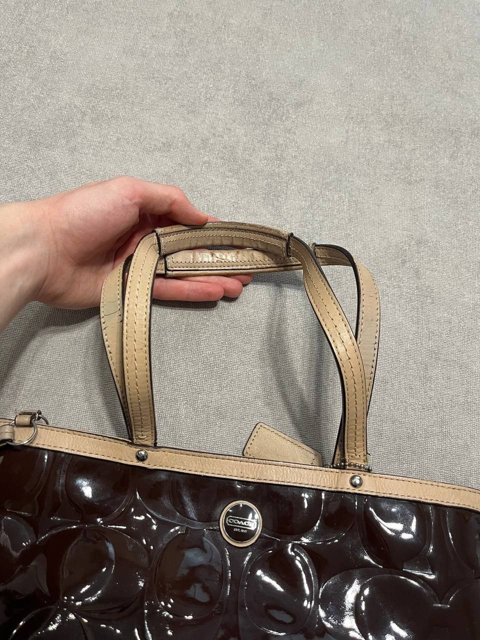 Coach Rare Coach Monogram Brown Women`s Large Bag Size ONE SIZE - 18 Thumbnail