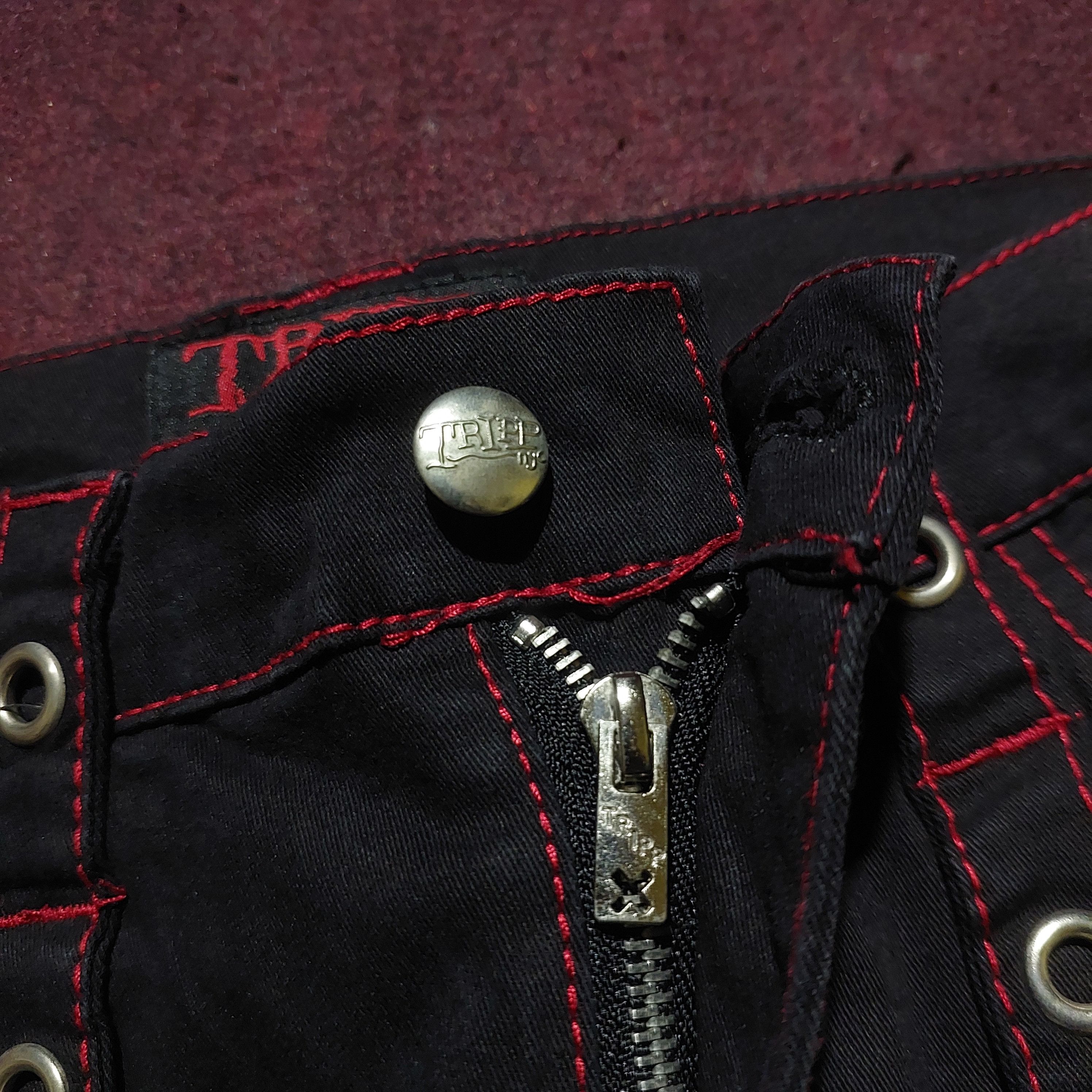 Tripp NYC Avant Garde Trip NYC X-Strap studded cargo Bondage Pants Size US 28 / EU 44 - 13 Thumbnail