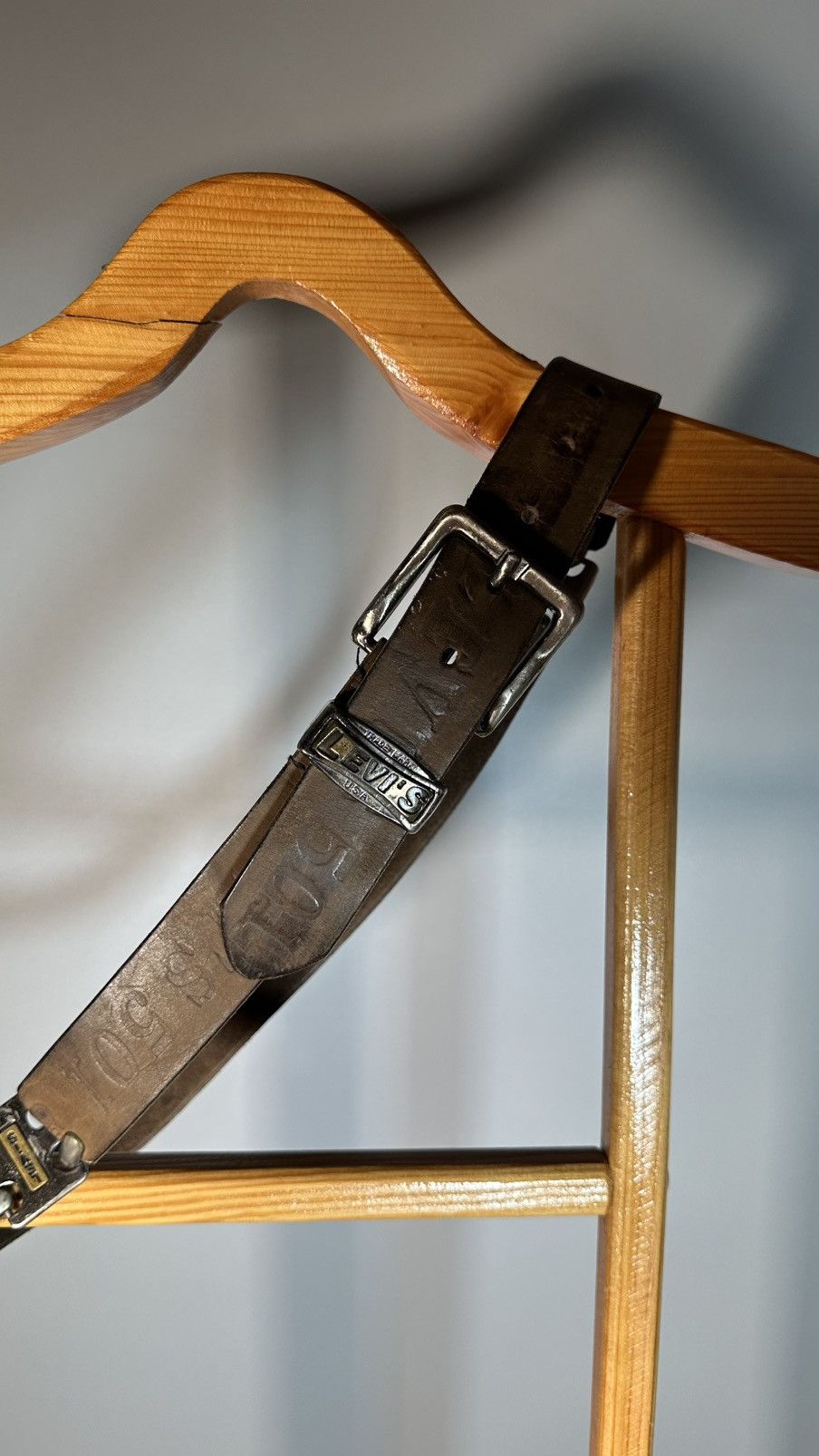Levi's levis trademark 501 vintage belt🔥🔥 Size 36 - 3 Thumbnail