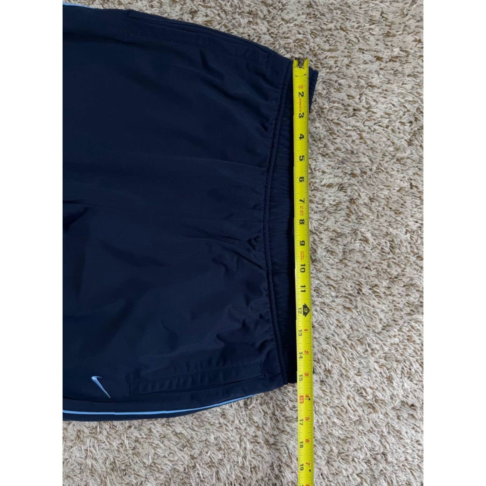 Nike VINTAGE Nike Track Pants Side Stripe Ankle Zip Navy Blue Large Mens Regular Size Size US 33 - 7 Thumbnail