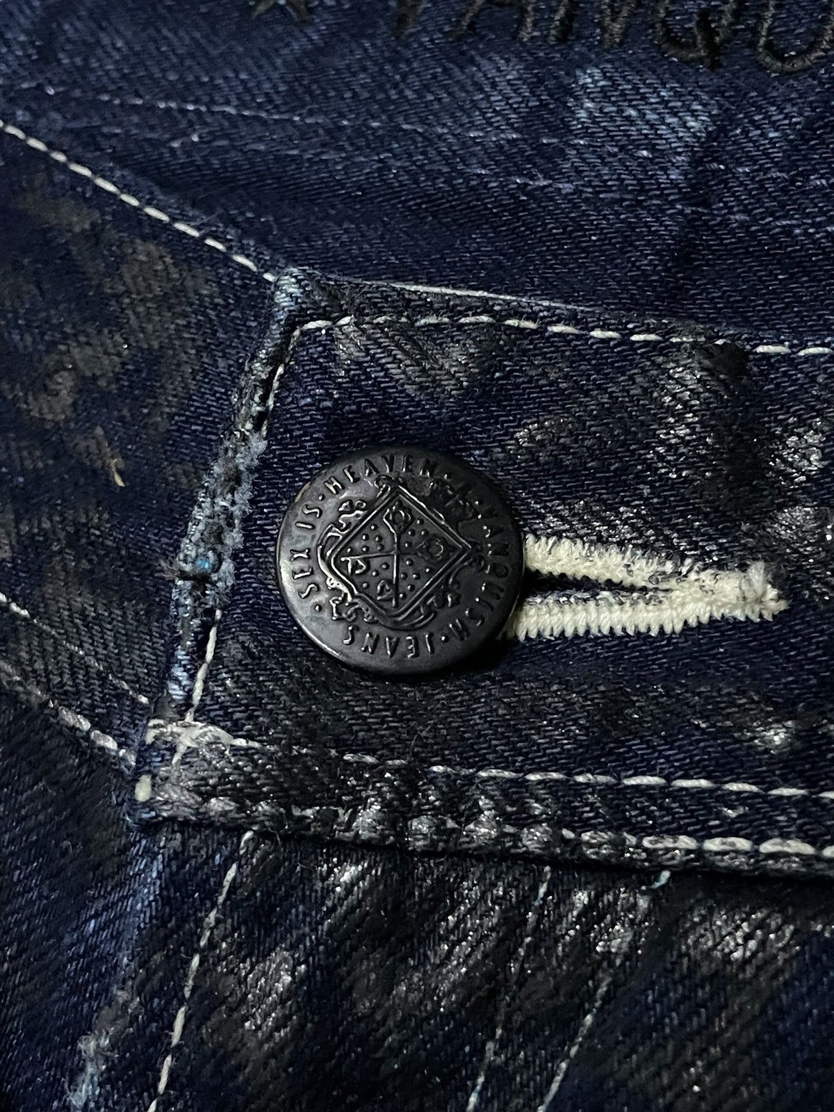 GOSTAR DE FUGA × Vanquish Vanquish Japan Paint Coated Flared Jeans Size US 32 / EU 48 - 9 Thumbnail