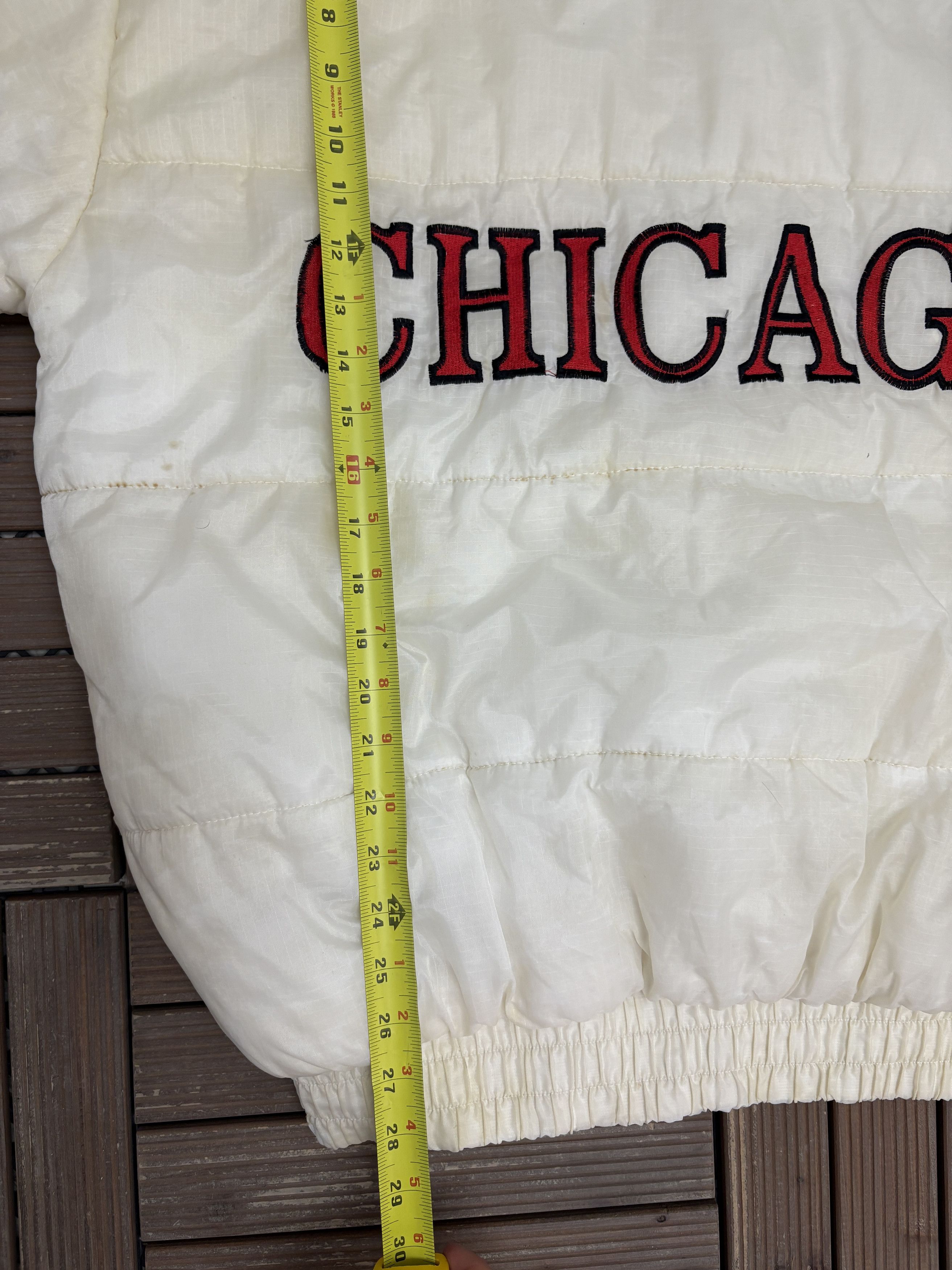 Vintage Chicago Stitched Vintage White Jacket Size US XL / EU 56 / 4 - 8 Thumbnail