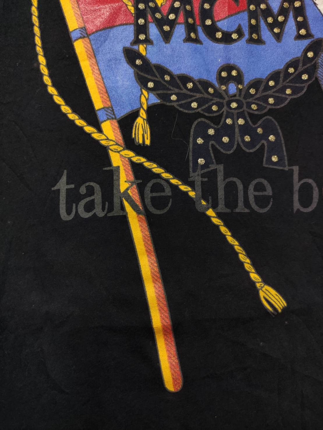 MCM Vtg MCM " Take The Best " Words Flag T-Shirt Size US M / EU 48-50 / 2 - 4 Thumbnail