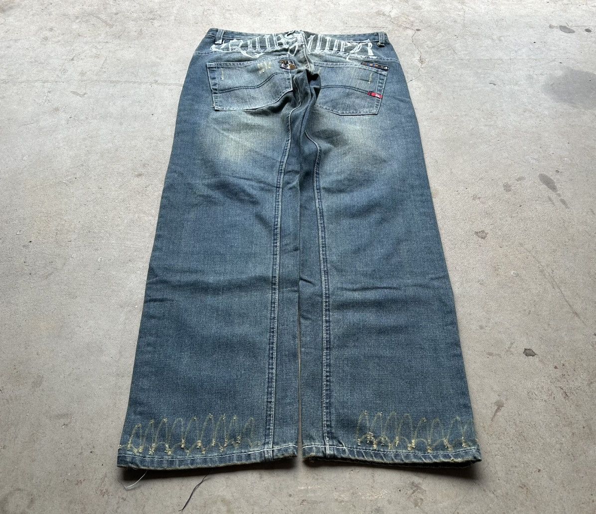 Quiksilver × Vintage Vintage 90s Y2k Quiksilver Surf Denim Baggy Jeans 32x30 Size US 32 / EU 48 - 1 Thumbnail