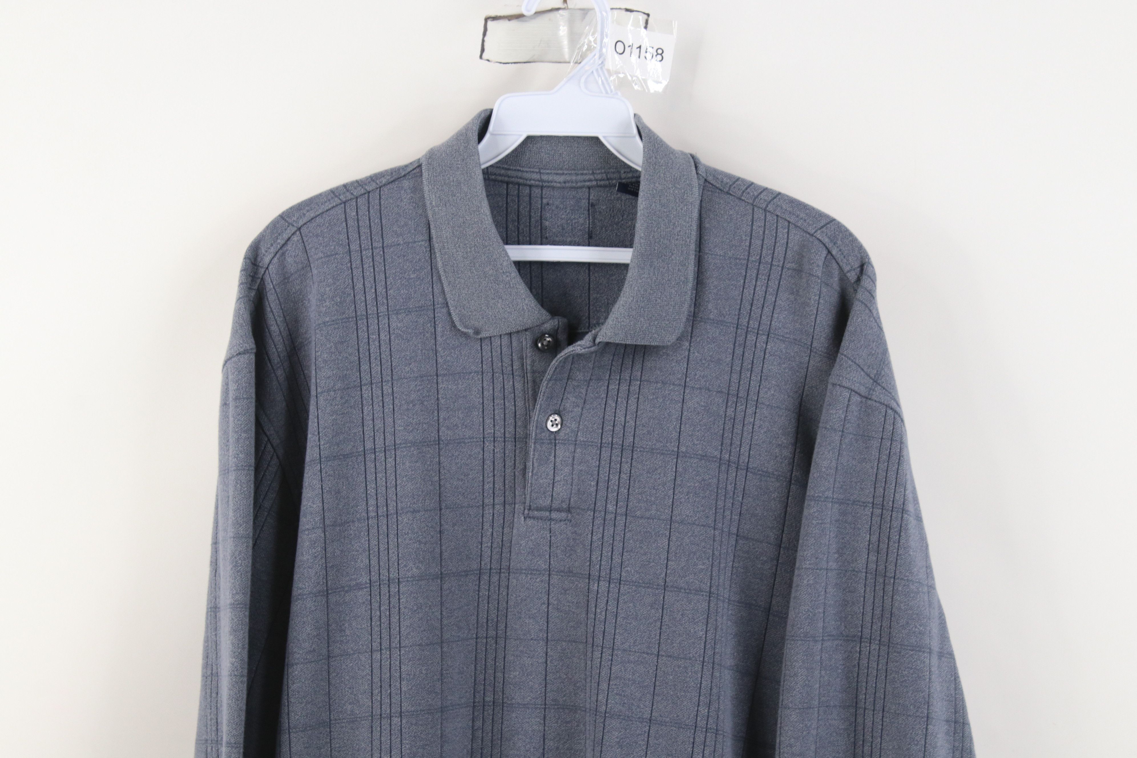 Vintage Vintage 90s Y2K Streetwear Knit Long Sleeve Rugby Polo Shirt Size US XL / EU 56 / 4 - 2 Thumbnail